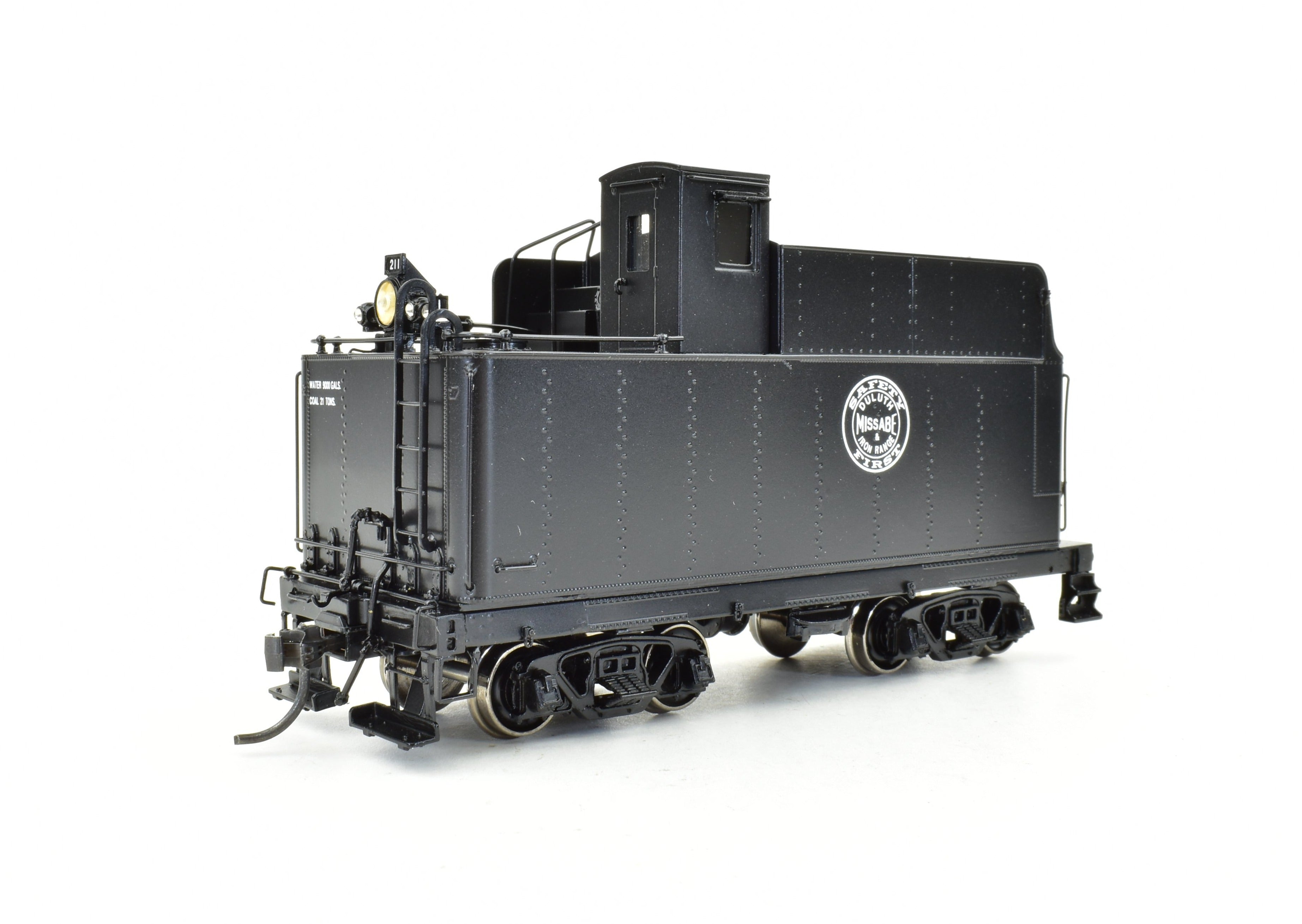 HO Scale Brass Steam Locomotive - Division Point (DVP) Duluth Missabe & Iron Range Class M - 2s 2 - 8 - 8 - 2 #211 with Grey Boiler Scheme and Factory Painted Finish