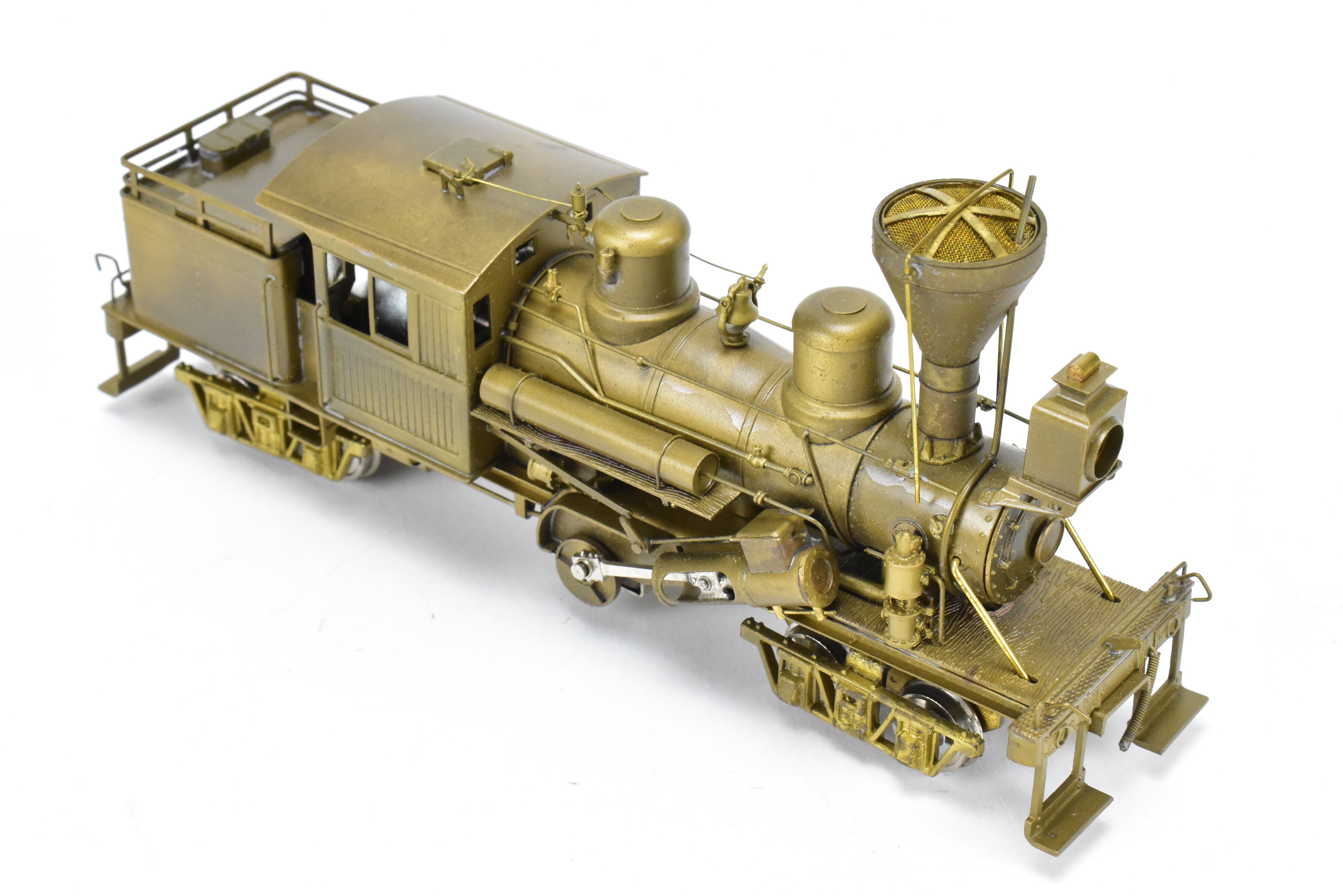 HO Scale Brass PFM - United 2-Truck Logging Climax Geared Locomotive Model for Railroad Enthusiasts