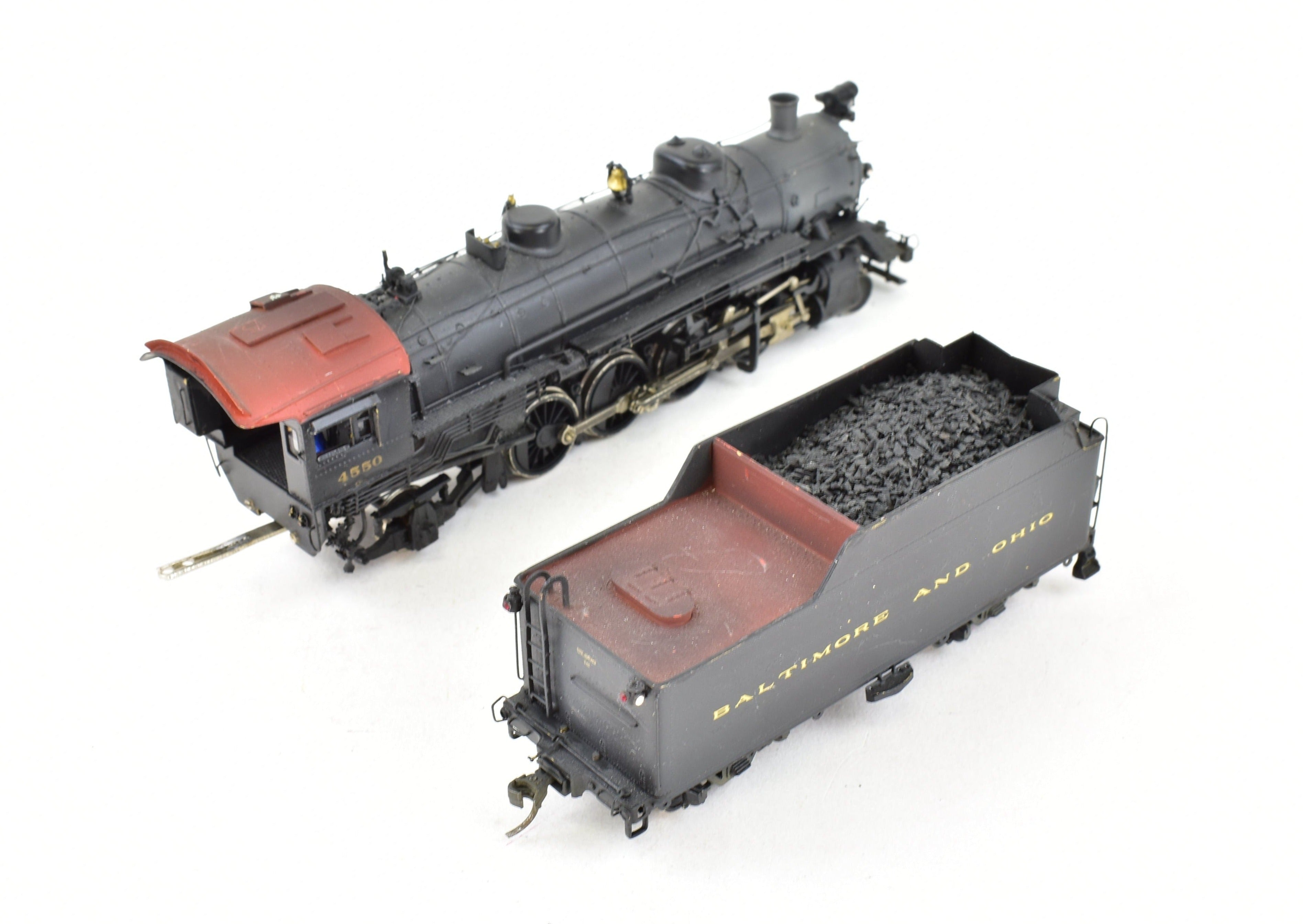 HO Brass B&O Q-3 2-8-2 Mikado #4550, Weathered, Westside Model Co.