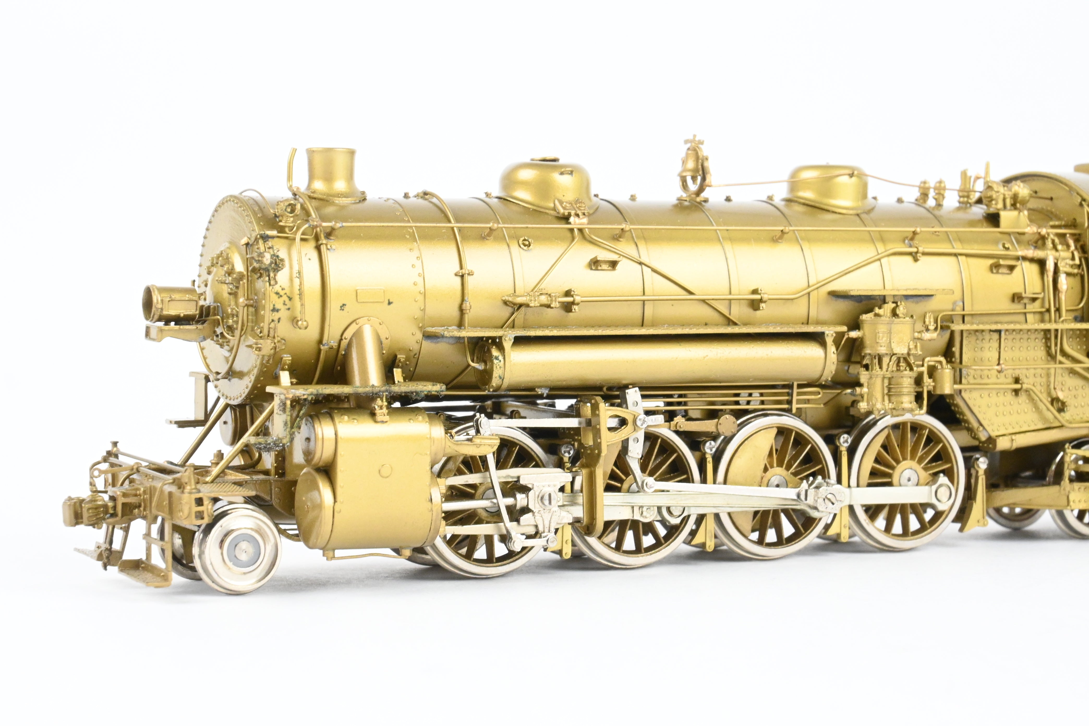 High - Quality HO Scale Brass Key Imported Steam Locomotive from NYC - New York Central #1594 H - 5s Class 2 - 8 - 2 Mikado Model