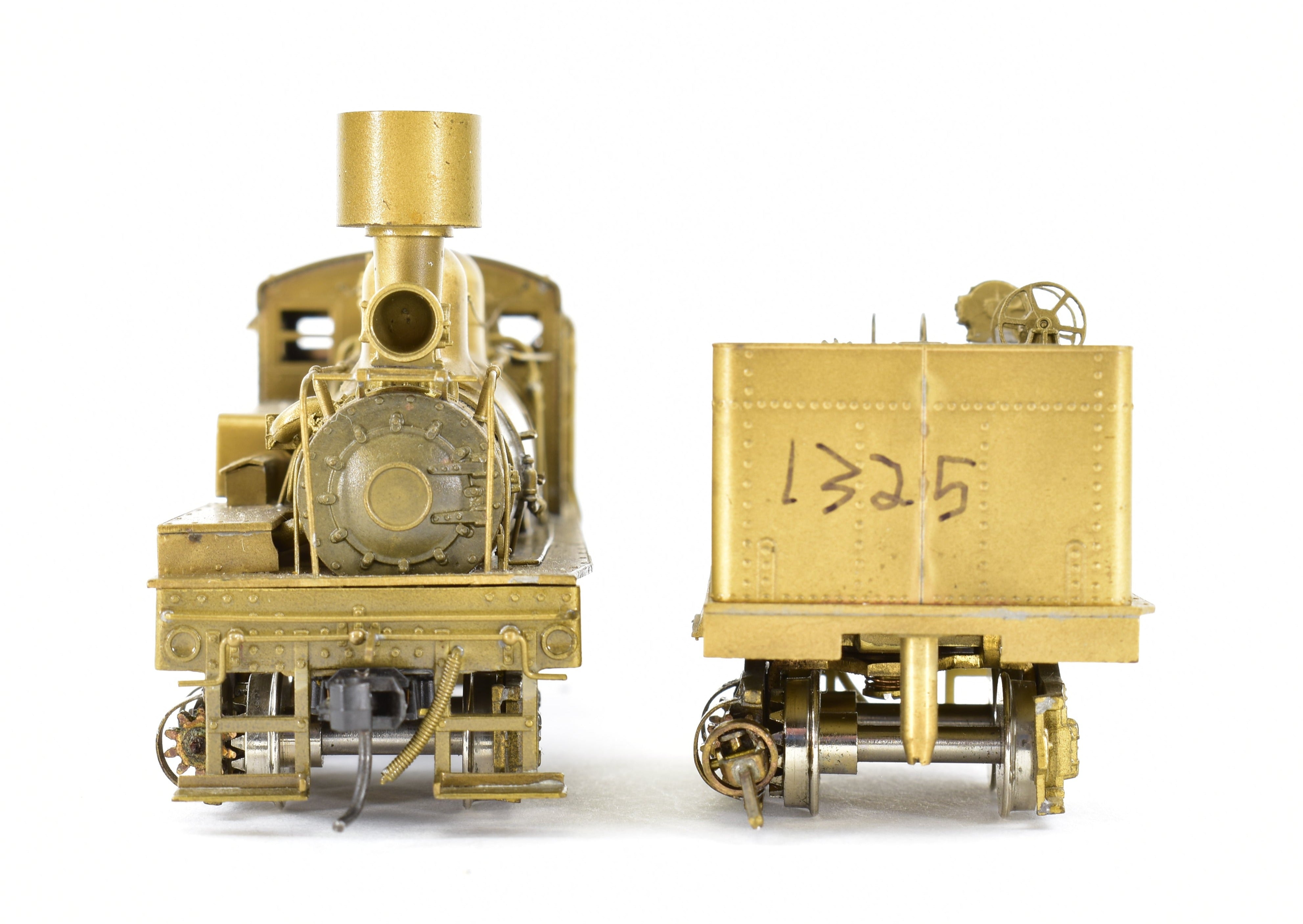 HO Scale Brass PFM - United Brand 3-Truck Pacific Coast Shay Geared Locomotive Model for Logging Roads