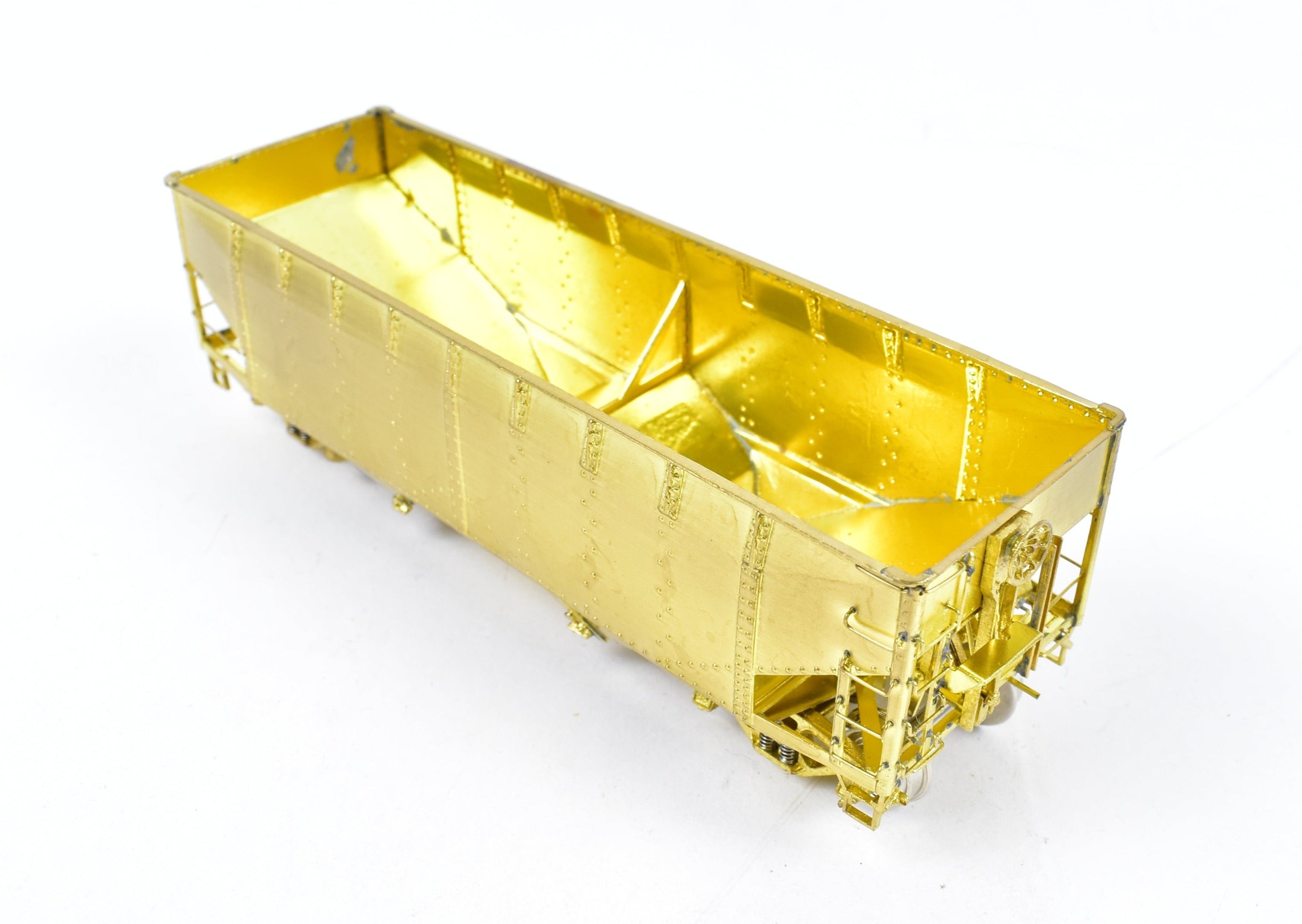 HO Scale Brass Freight Car - Overland Models, Inc. Chesapeake & Ohio (C&O) H-6 2 Bay Hopper Model