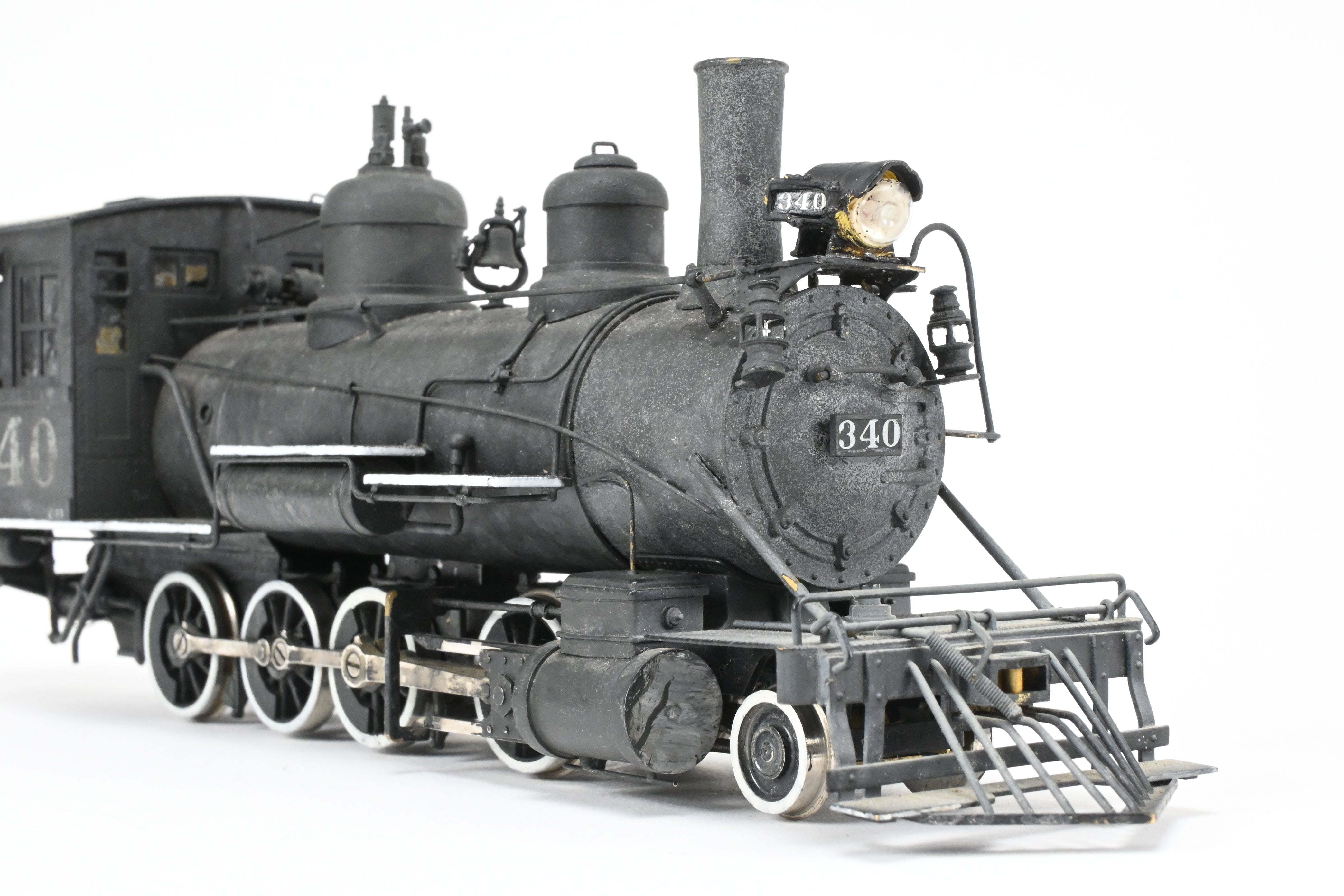 On3 Scale Brass Balboa Model Train - Denver & Rio Grande Western C-19 2-8-0 Class, Weathered CP #340 Replica