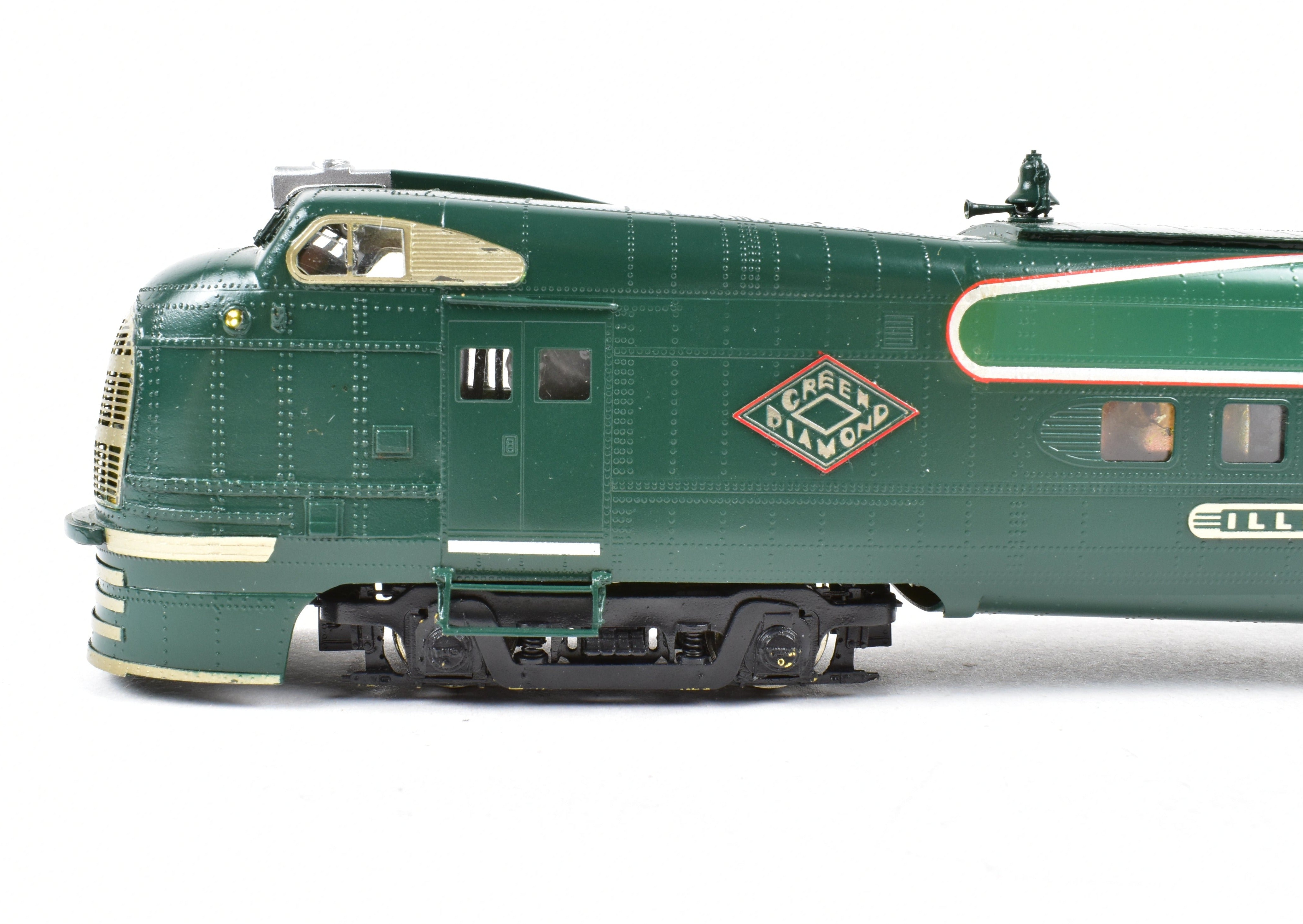 HO Brass CON OMI - Overland Models IC Illinois Central 5 - Car Articulated Factory - Painted Train Set