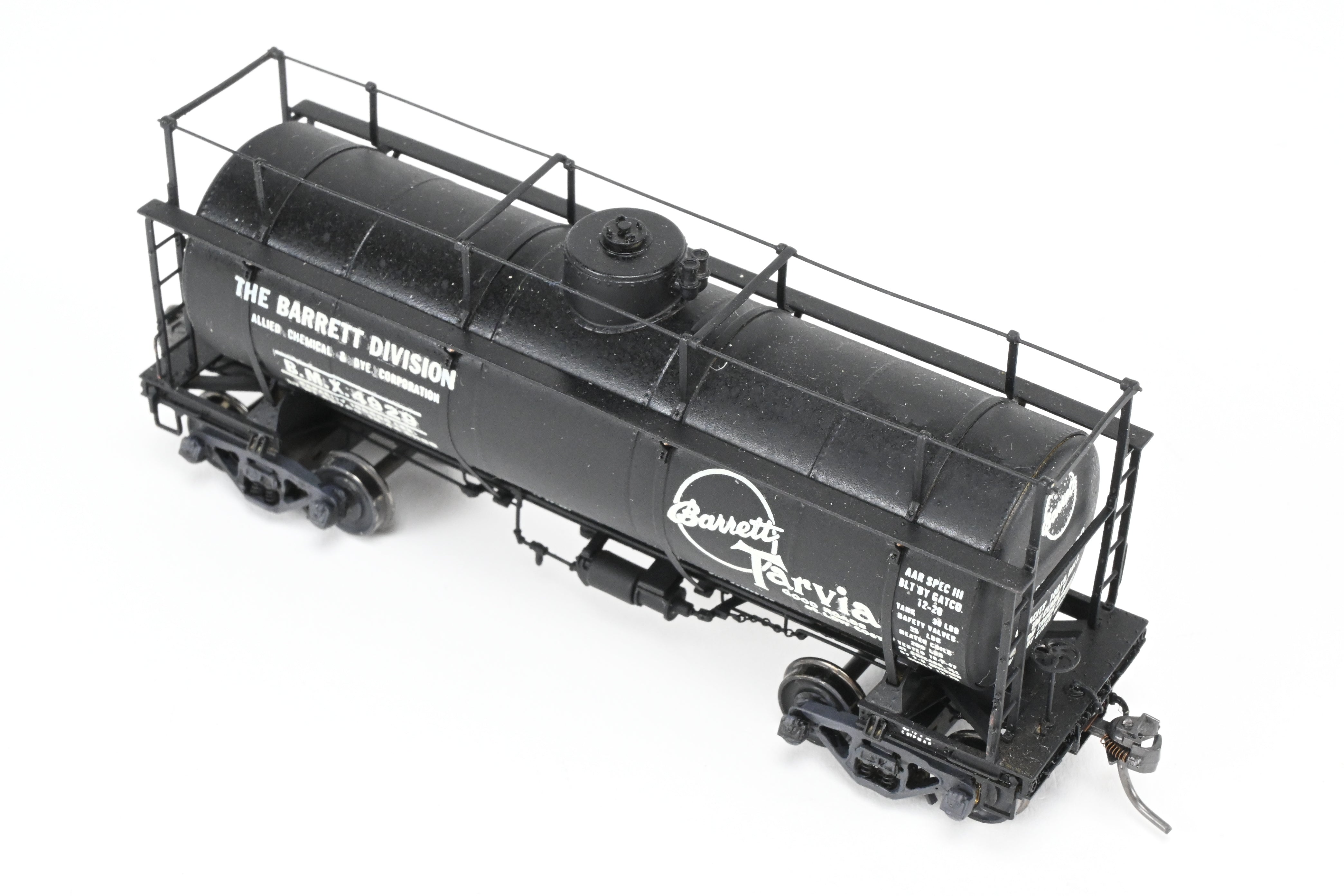 HO Brass NWSL - Northwest Short Line Logging Tank Car Custom-Painted for Barrett Tarvia
