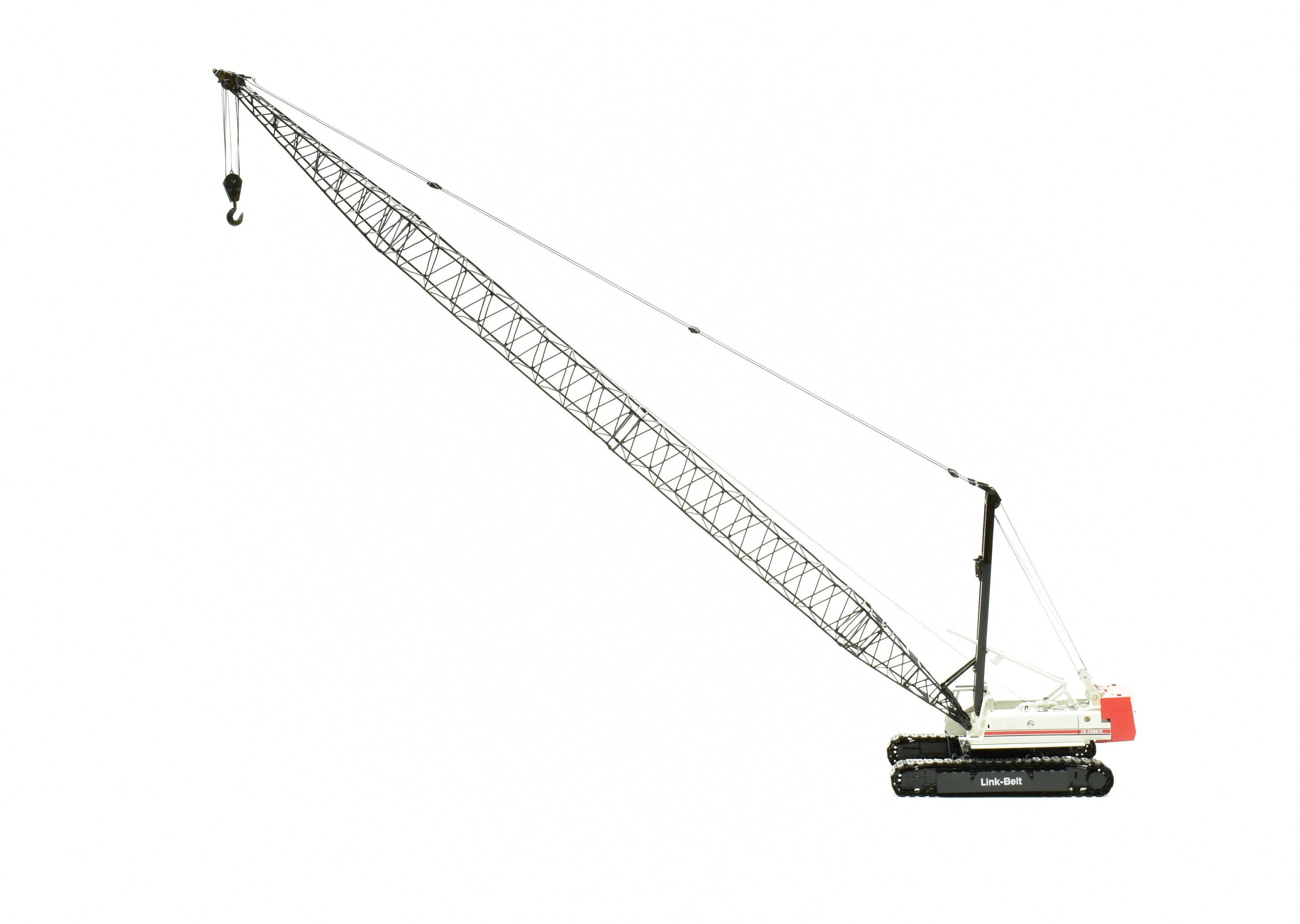 High - Quality HO Brass Construction Model - CON CCM No. 248H Caterpillar Link - Belt LS - 248 H II Lattice Boom Crawler Crane for Collectors