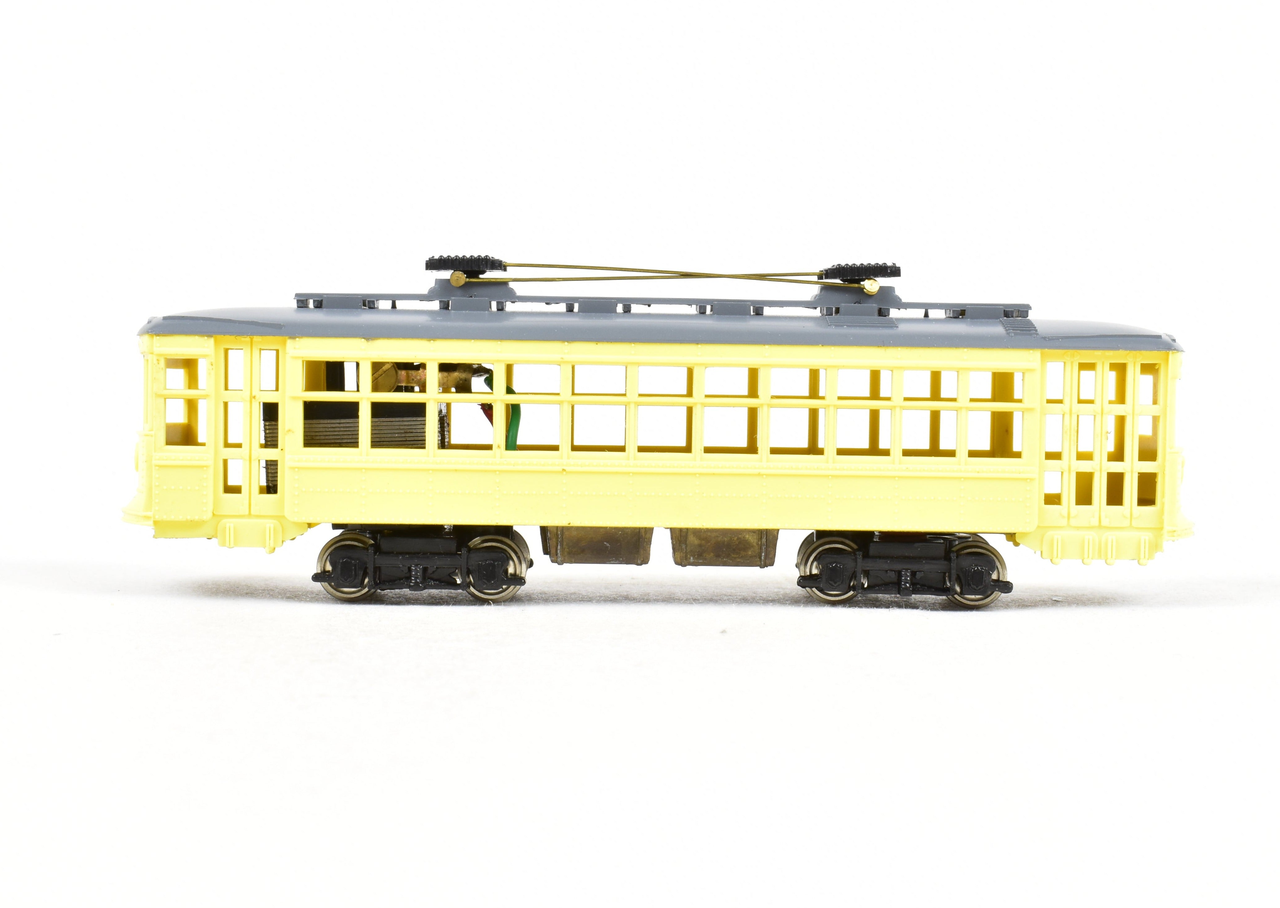 HO Scale Ken Kidder American Car Co. Double-Truck Birney Trolley Model for Kids and Hobbyists