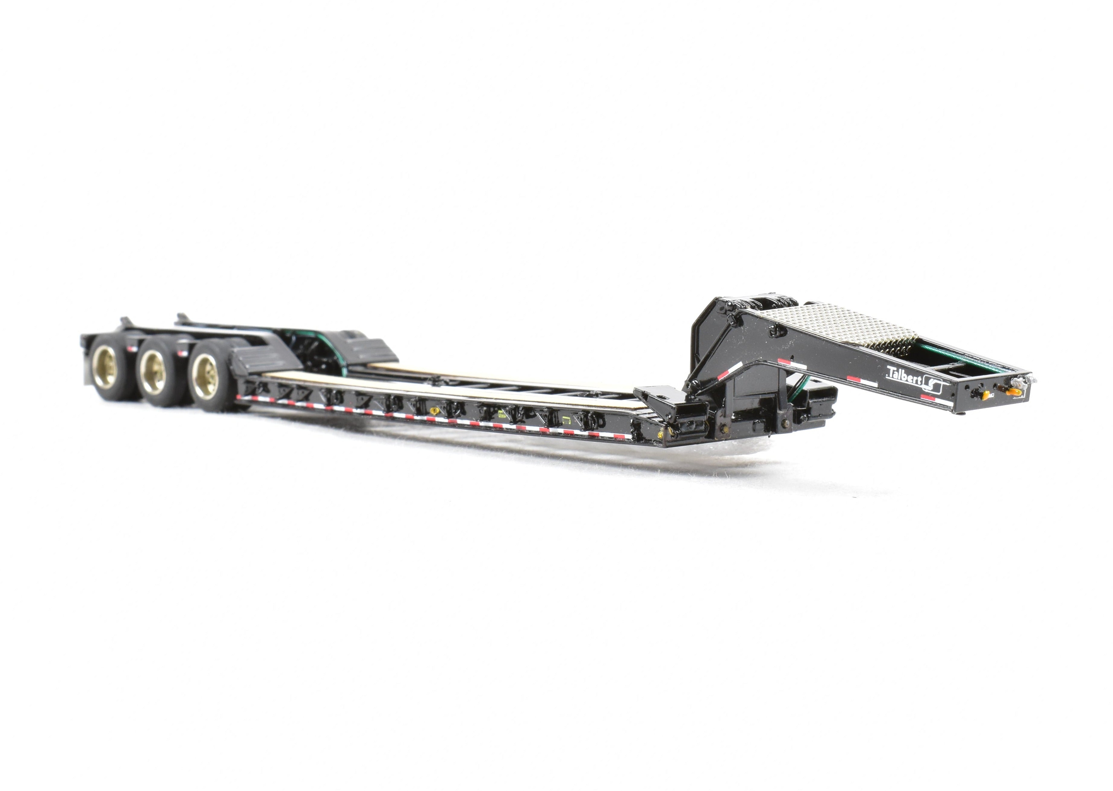 High-Quality HO Scale Brass Construction Classic Mint Collectibles Talbert 55SA Low Boy Trailer with Factory-Painted Black Finish and Fine Details
