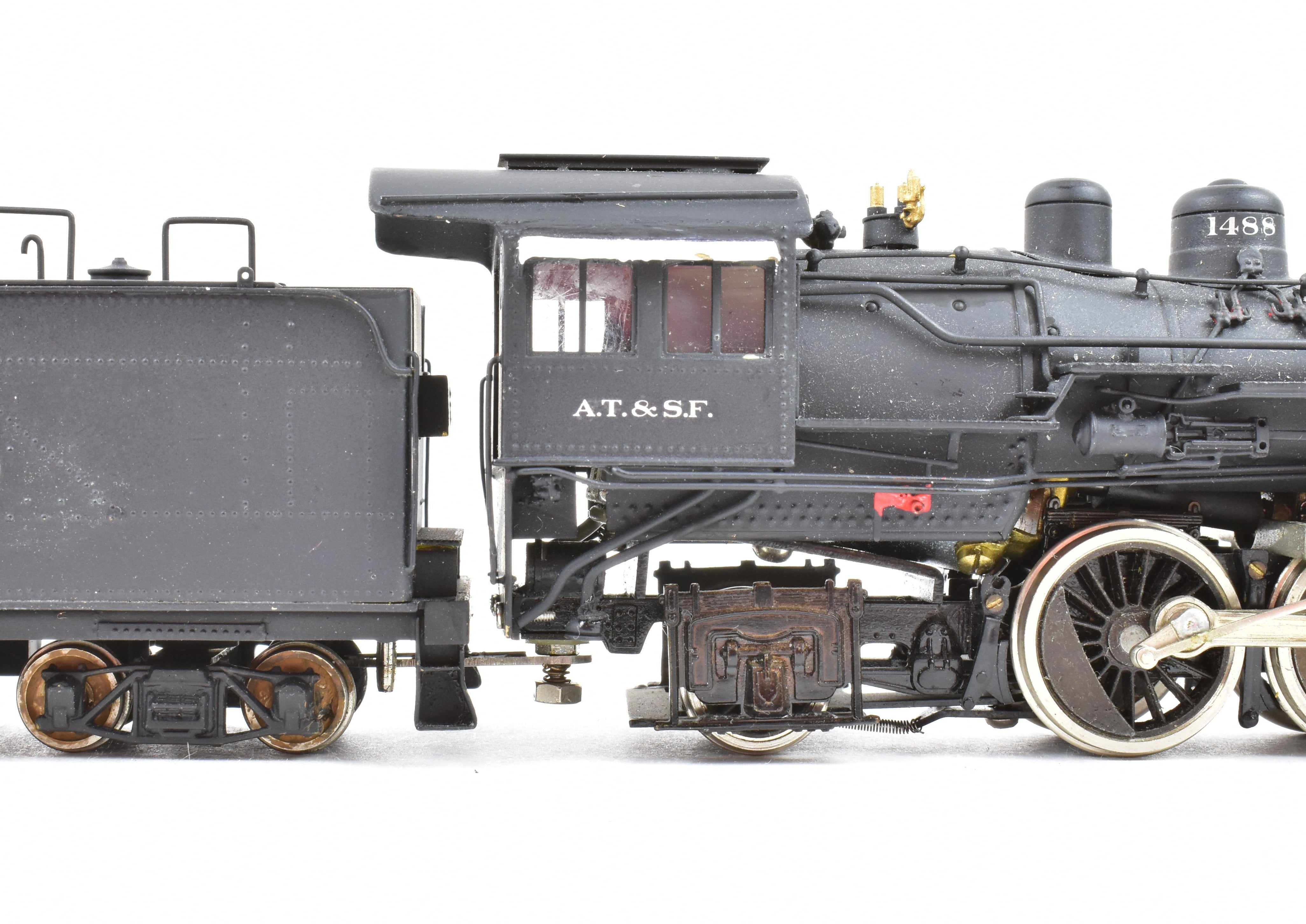 HO Scale Brass Balboa ATSF - Santa Fe 1480 Class 4-4-2 Atlantic Steam Locomotive Model with CP #1488