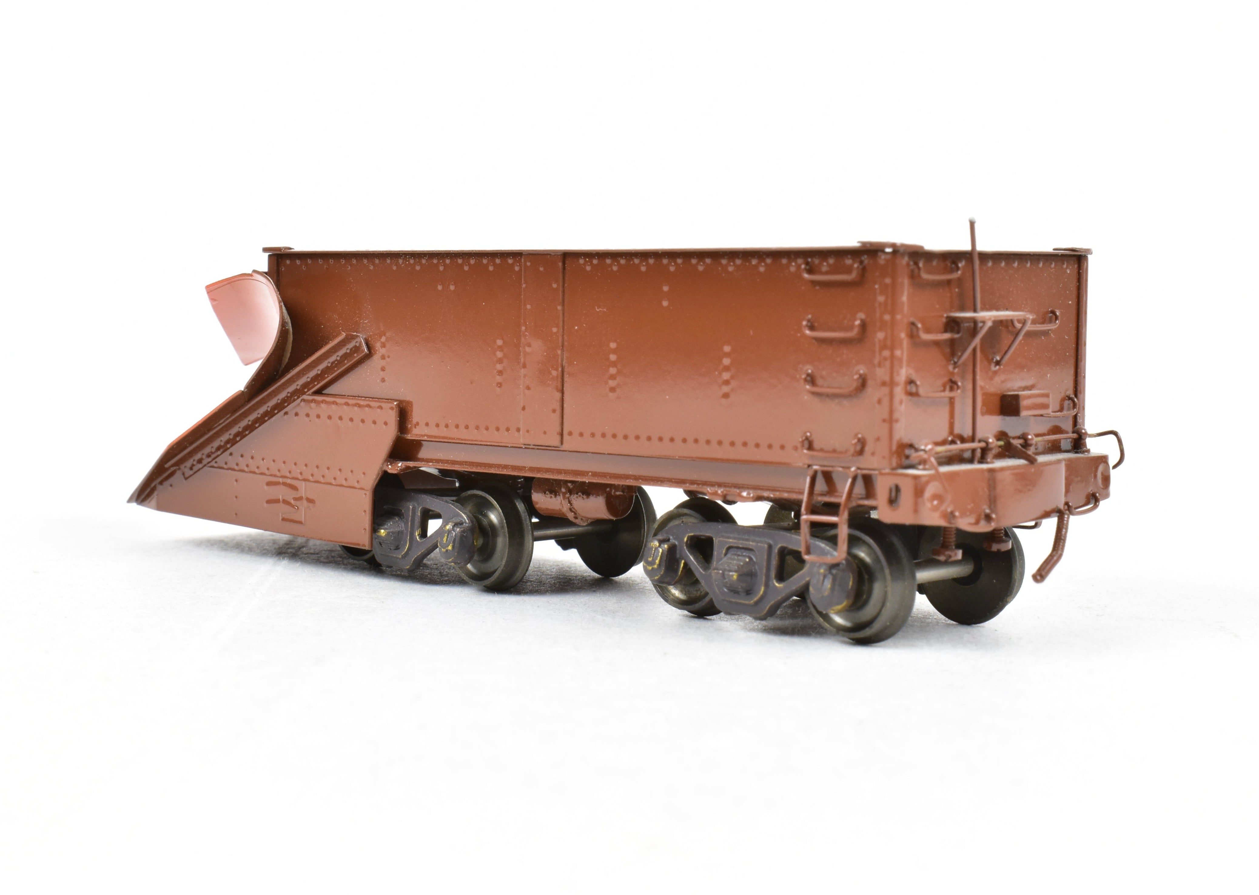 HO Scale Brass Hallmark Models Custom - Painted Missouri Pacific Snow Plow Model