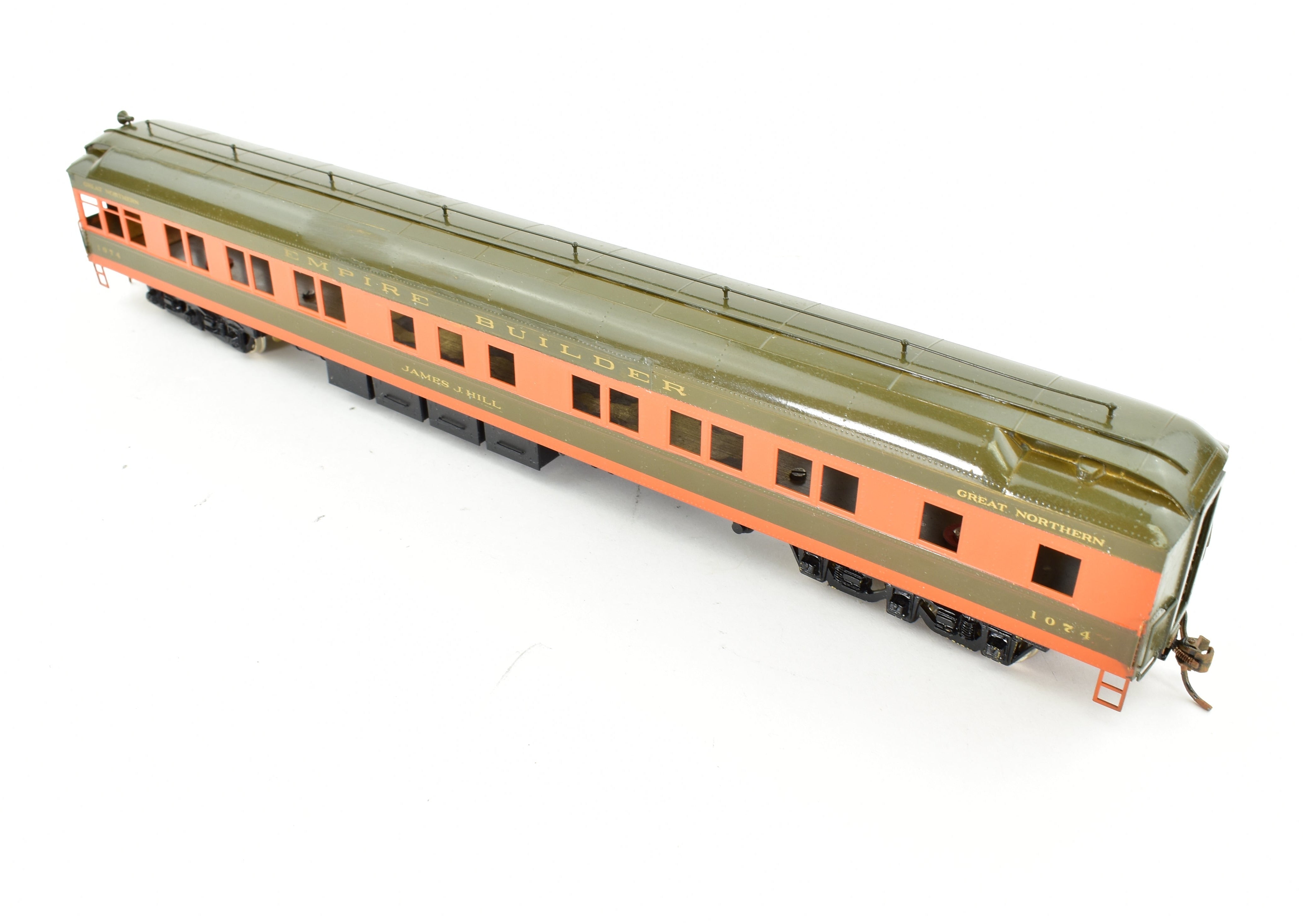 Custom Painted HO Brass S. Soho & Co. Great Northern #1147 Lounge Model
