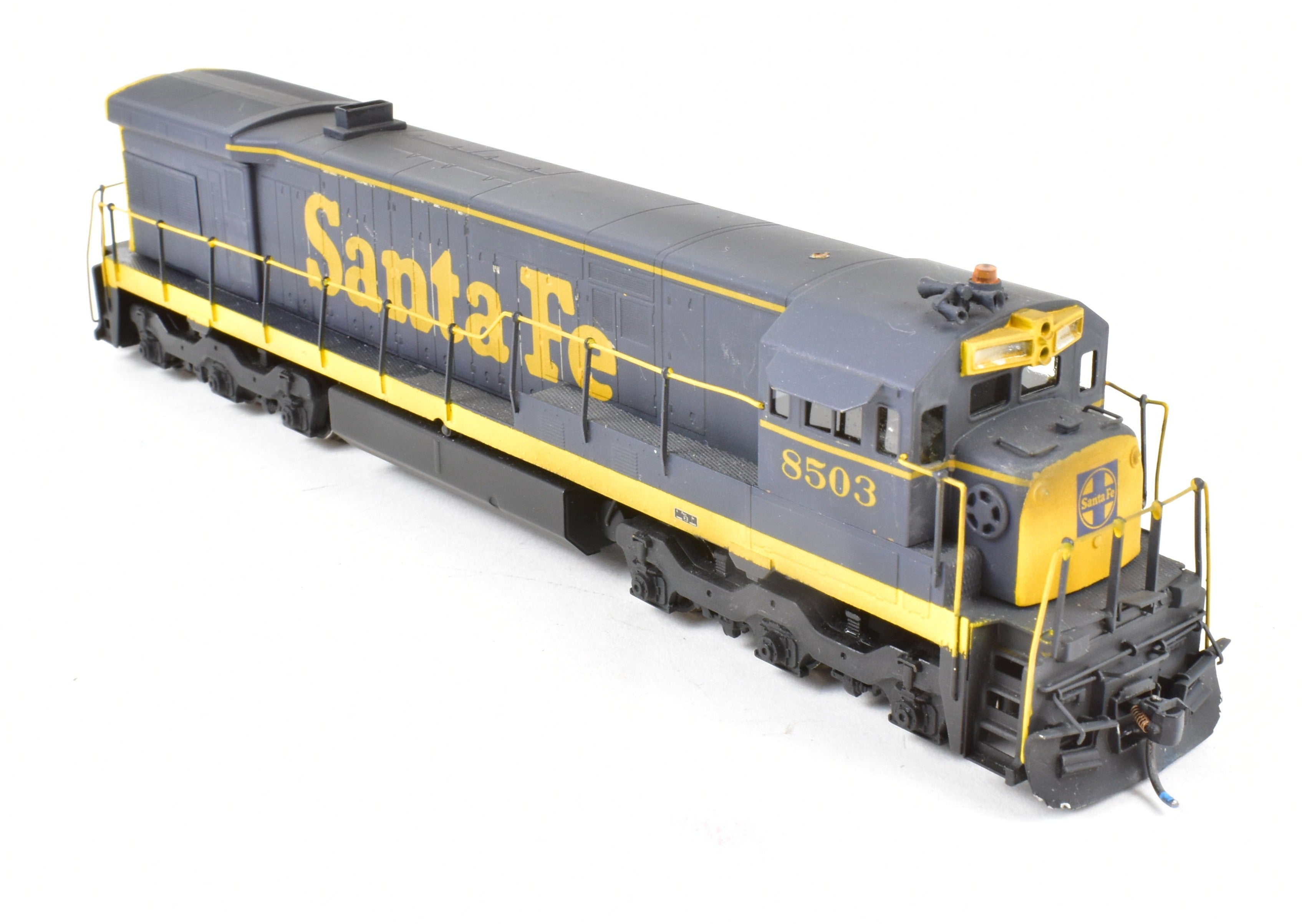 Custom Painted HO Brass Alco Models ATSF Santa Fe GE U - 33C Diesel