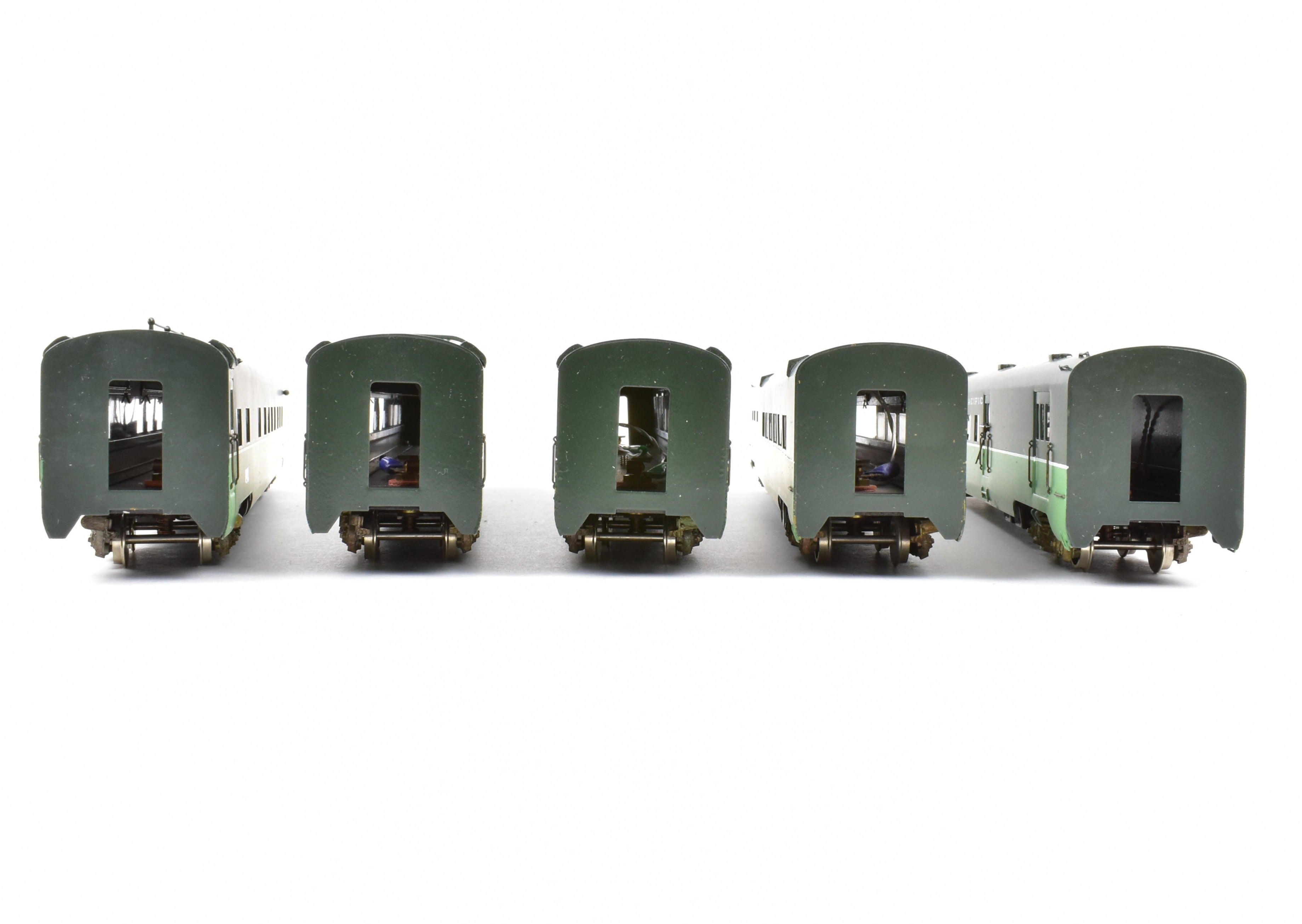 HO Scale Brass Balboa Northern Pacific 5-Car Passenger Train Set with Factory Painting