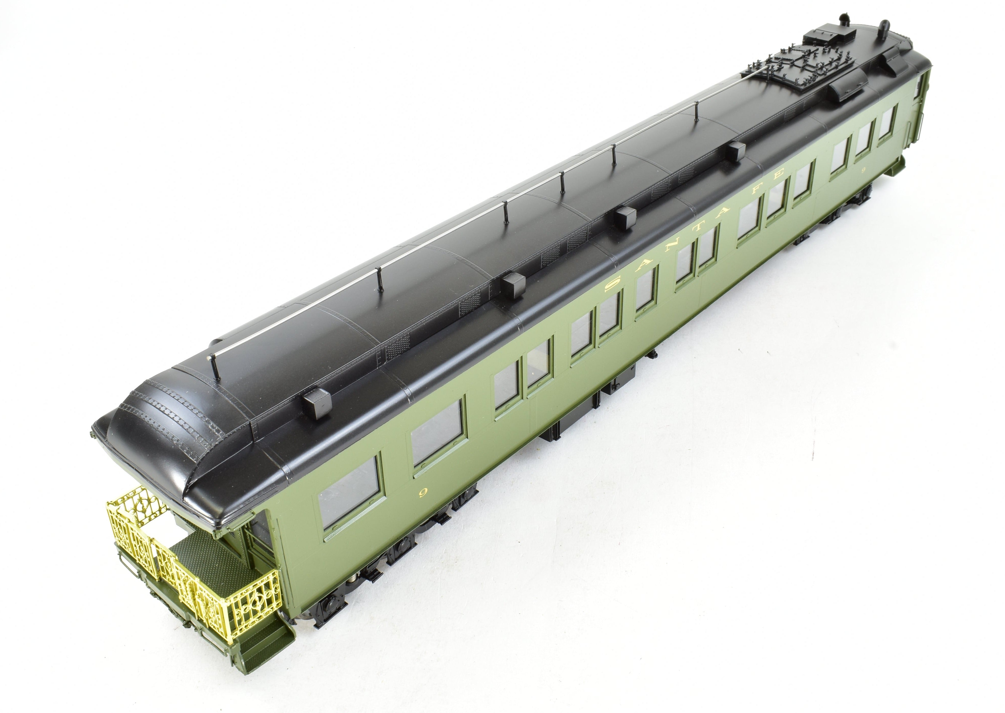 O Scale 1:48 Pecos River Brass ATSF - Santa Fe Heavyweight #9 Factory-Painted Business Car