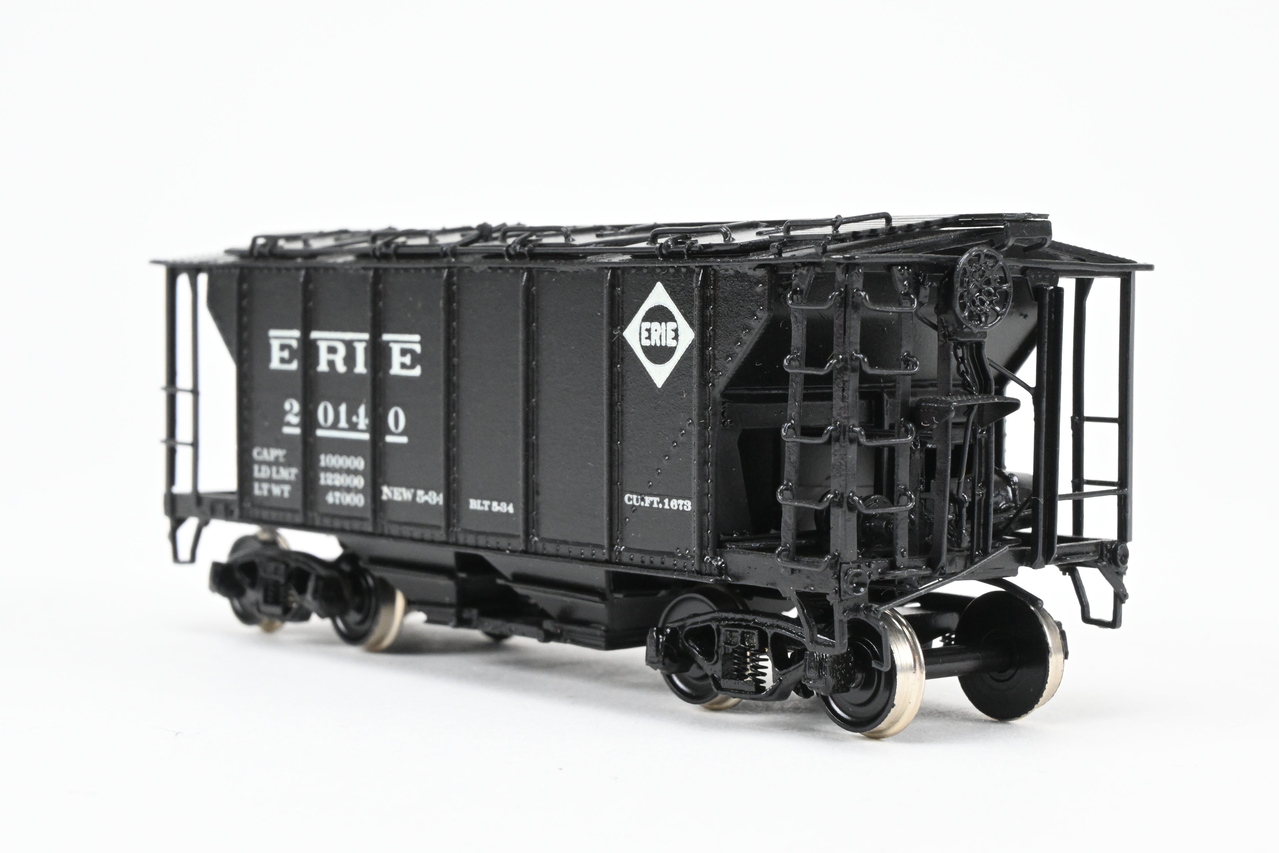 HO Brass PSC Erie Railroad 50-Ton Custom-Painted Cement Covered Hopper Model