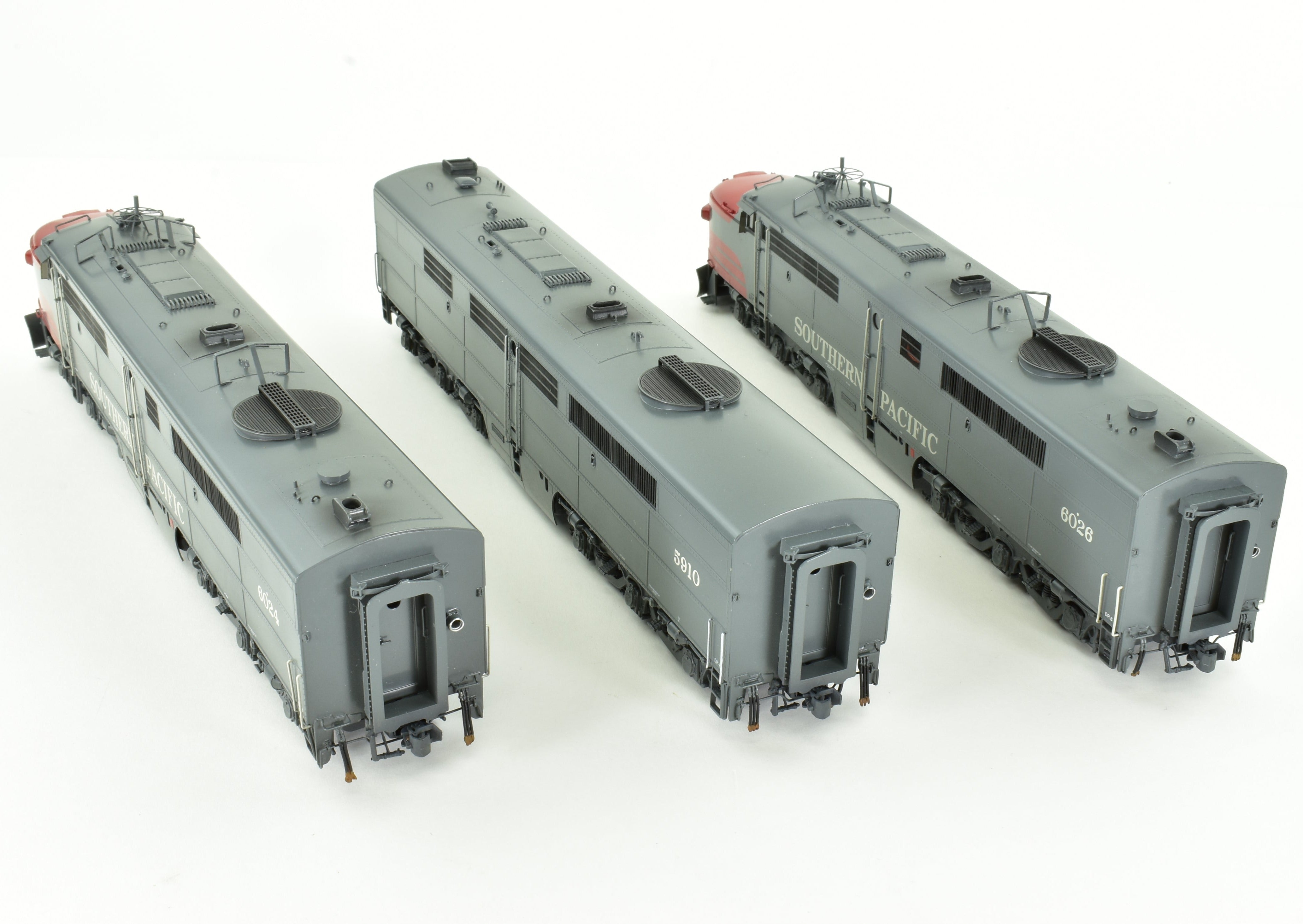 HO Scale Brass Locomotive Models - Overland Models Inc. Southern Pacific ALCO PA - 2/PB - 2/PA - 2 3 - Unit Set with Factory Painted Finish and DCC Functionality