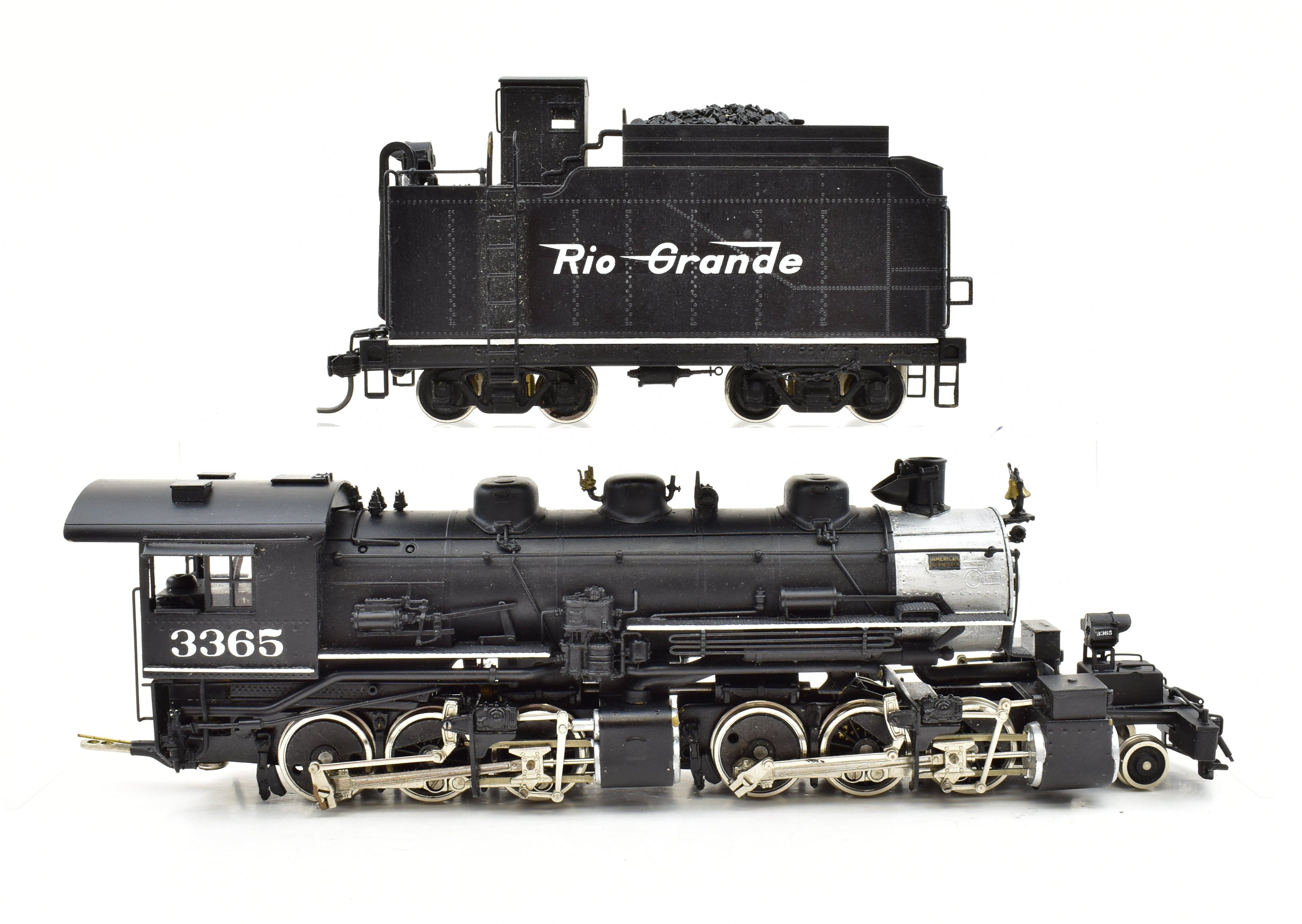HO Scale Brass Pacific Fast Mail Model Train - United D&SL - Denver & Salt Lake - D&RGW - Denver & Rio Grande Western 2-6-6-0 CP 3365