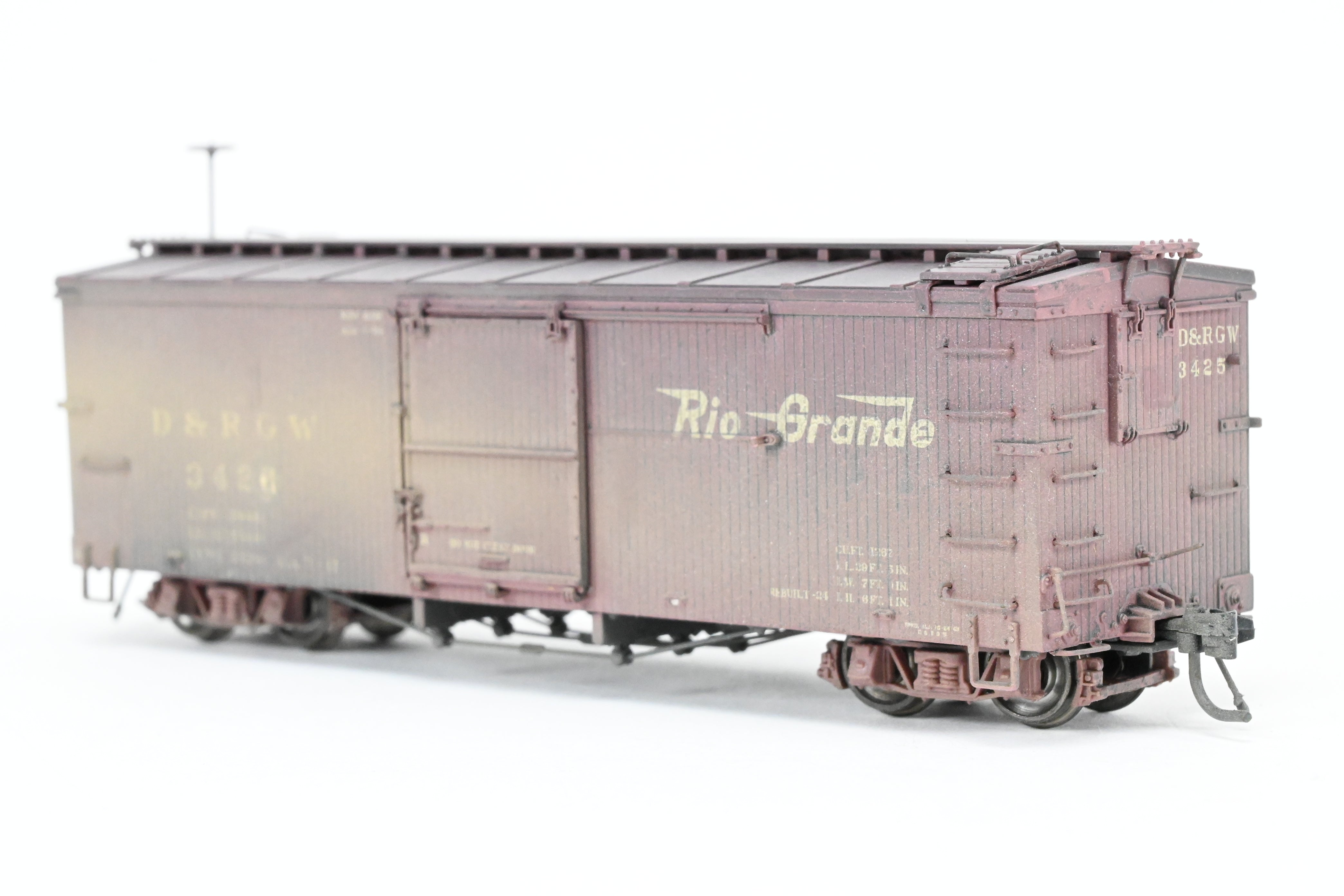 HOn3 Blackstone D&RGW 30' Renumbered & Weathered Box Car No. 3426