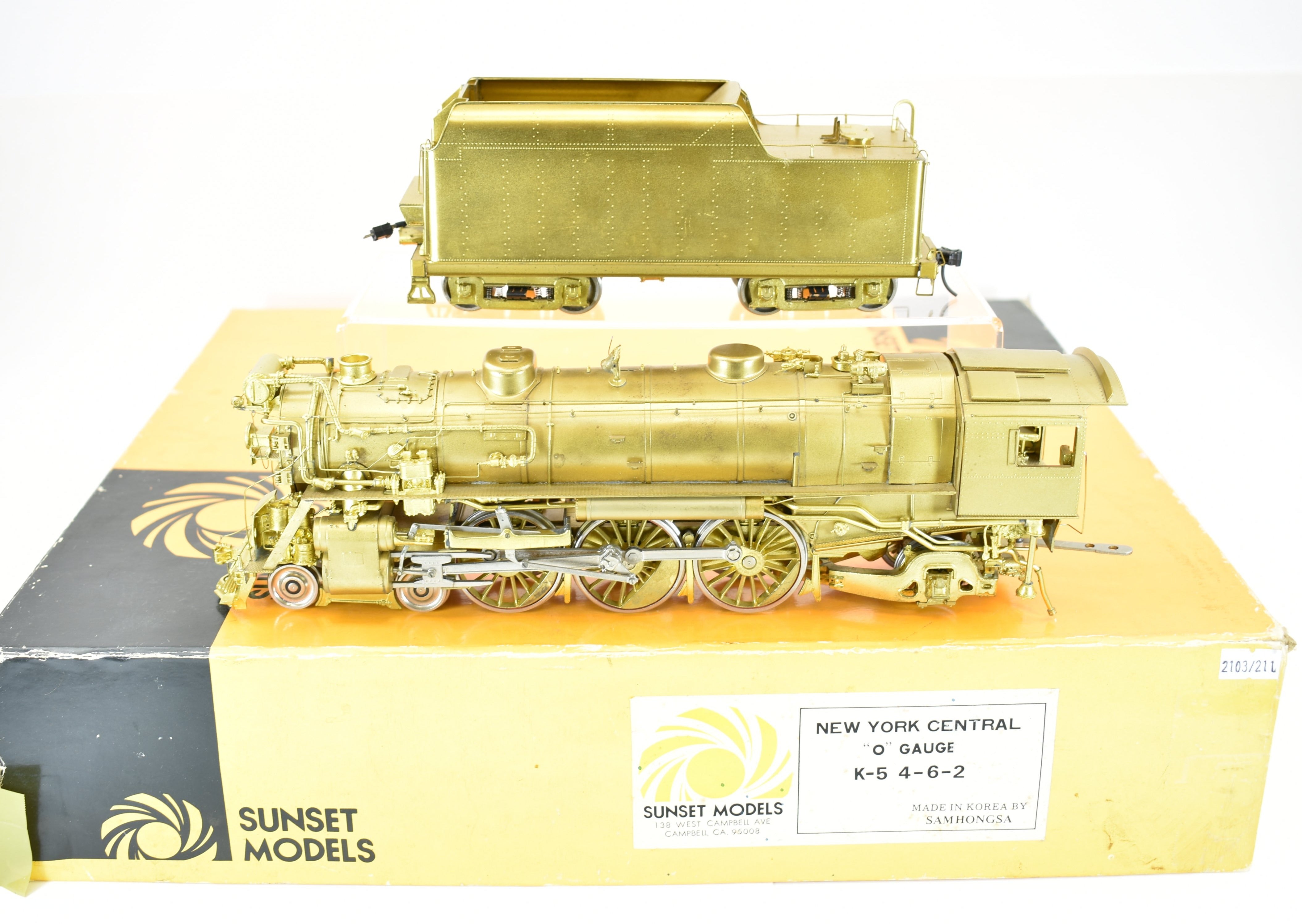 O Scale Brass Sunset Models NYC - New York Central K - 5 4 - 6 - 2 Pacific Model Train