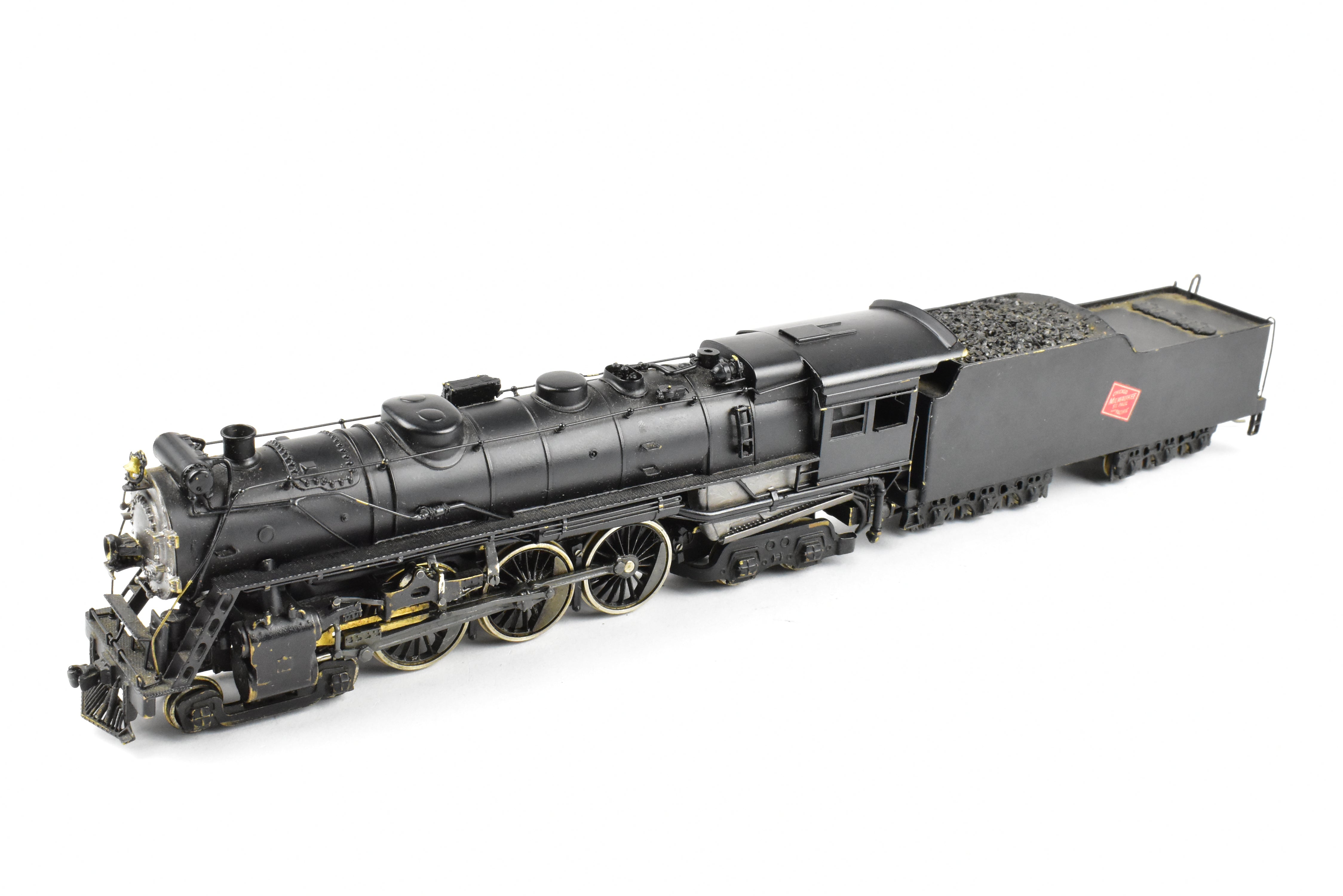 HO Scale Brass Model Train - Associated Hobby Manufacturers MILW (Milwaukee Road) Class F - 6 4 - 6 - 4 Baltic CP Locomotive