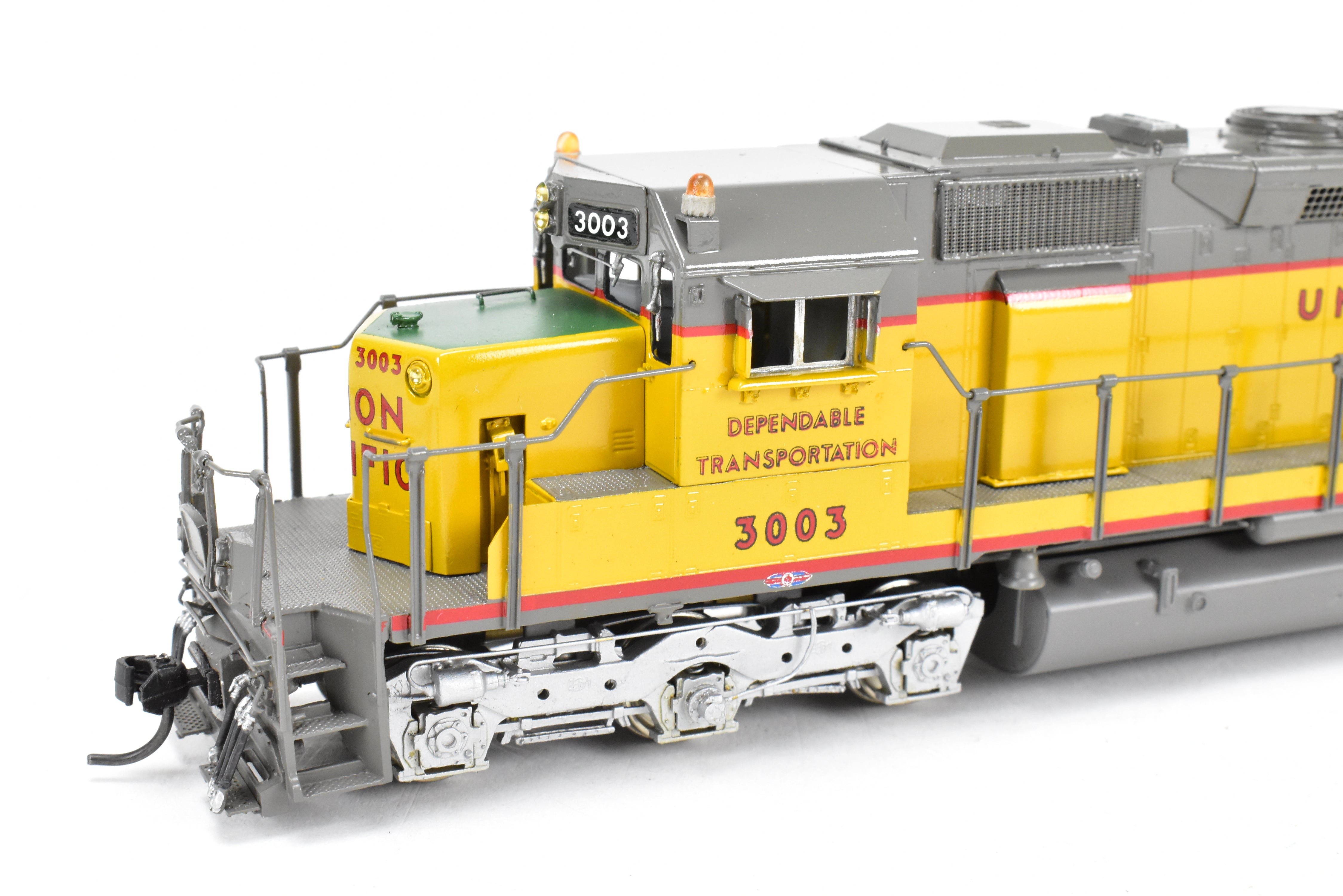HO Scale Brass Model Train by Overland Models Inc. - Union Pacific EMD SD40 Low Nose Locomotive C/P No. 3003