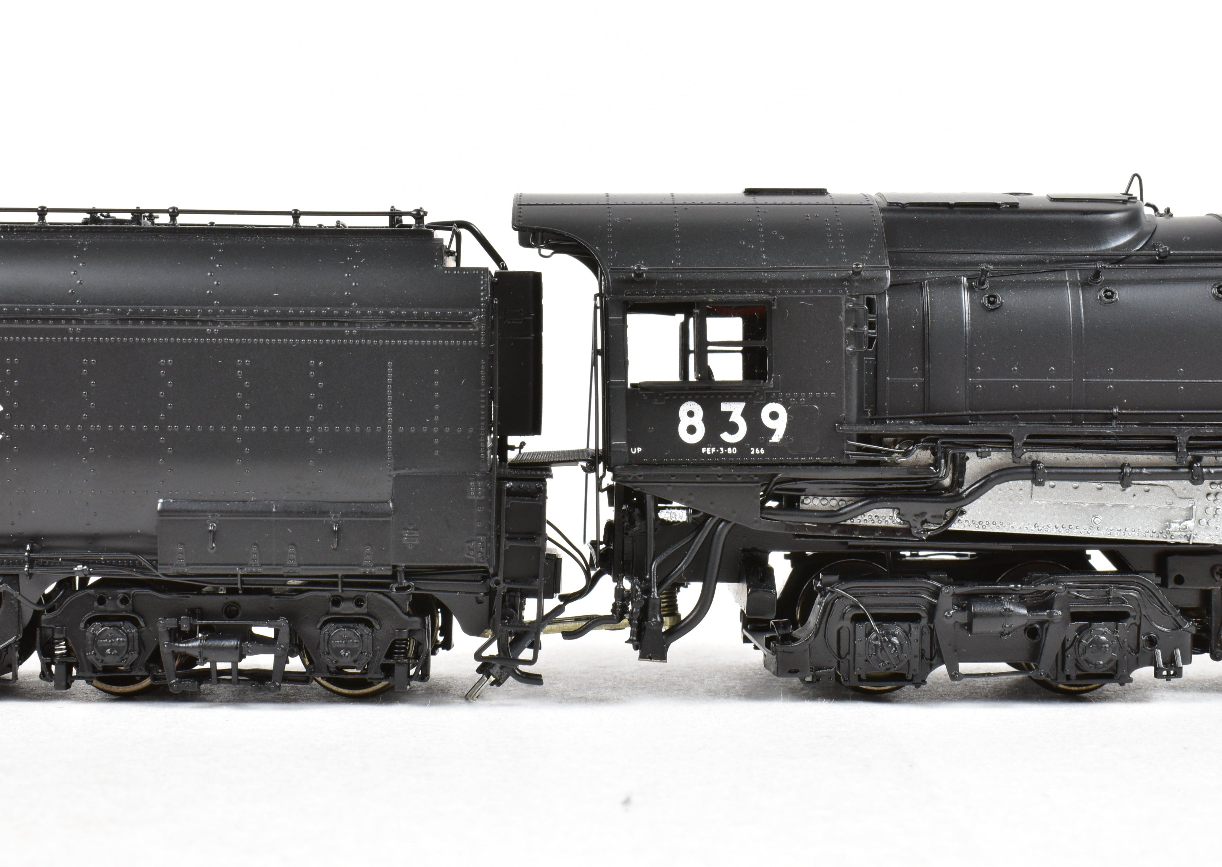 HO Scale Brass UP Union Pacific FEF - 3 4 - 8 - 4 FP No. 839 Triple Stack Model by Overland Models