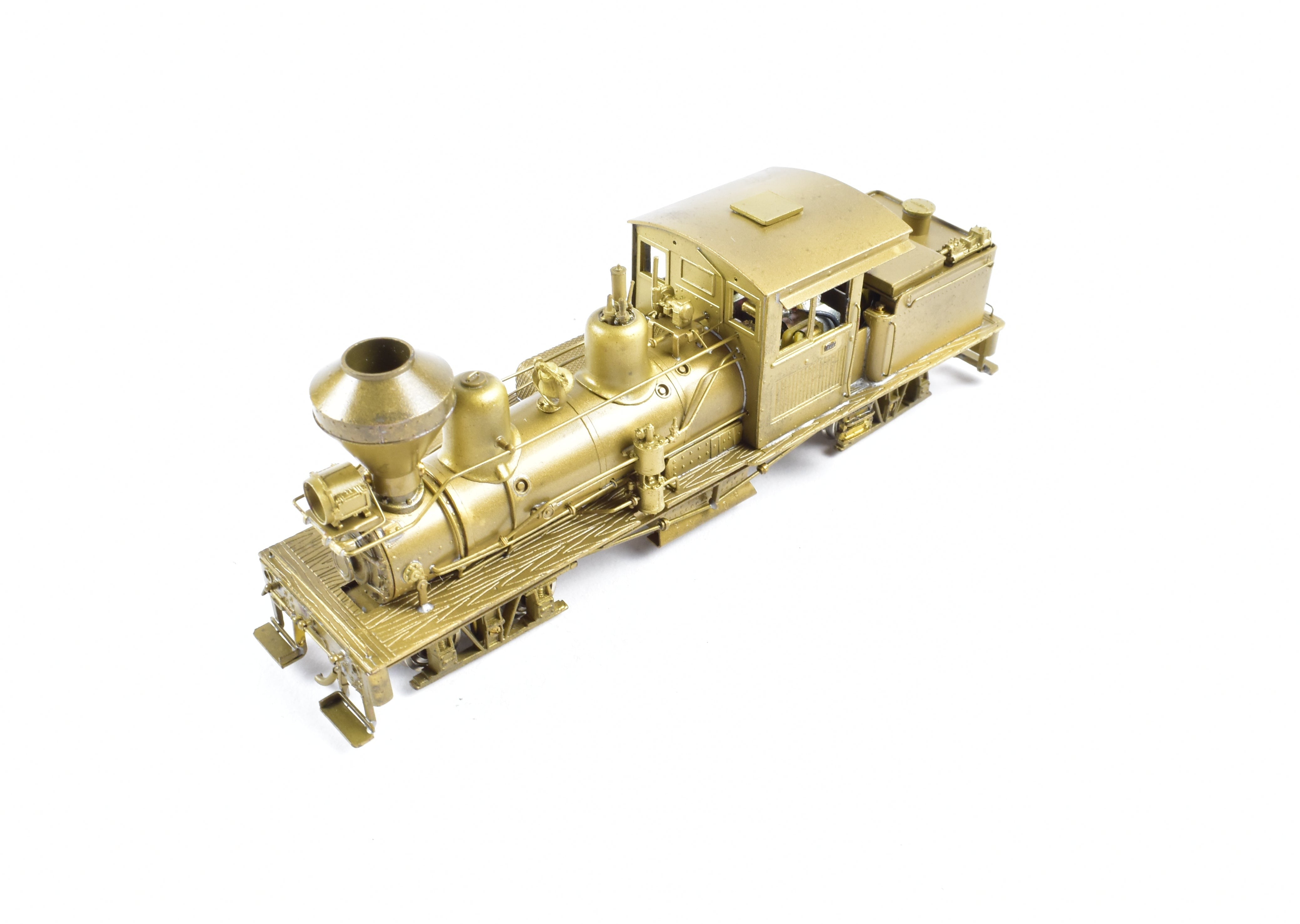 HOn3 Scale Brass Model Train - Pacific Fast Mail (PFM) - United Cowichan Railroad 25 - ton Shay Locomotive