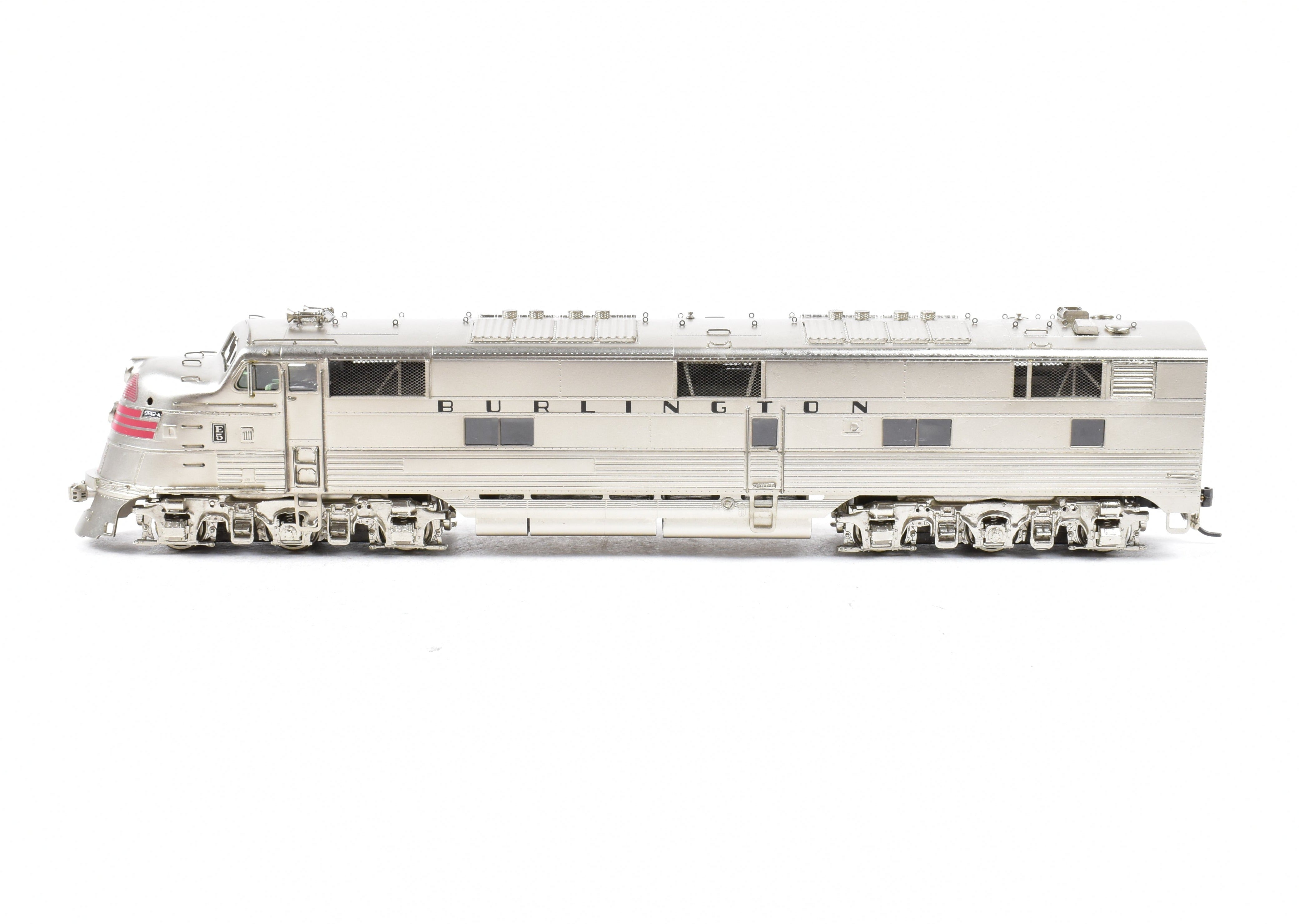 HO Scale Brass Locomotive Set - Challenger Imports CB&Q - Burlington Route EMD E5 PH - II A/B Set FP 9912A with 1960's Design Scheme