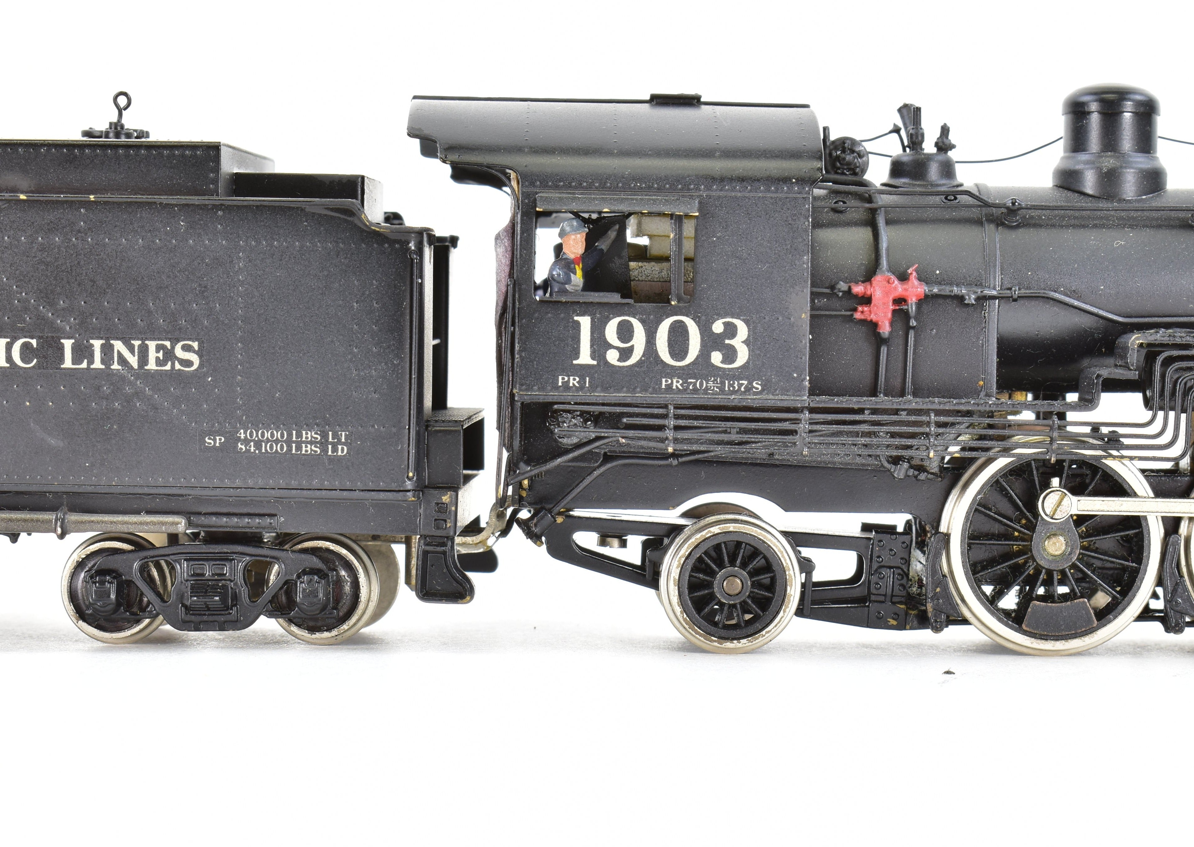 HO Scale Brass Model Train by Westside Model Co. - Southern Pacific Class PR - 1 2 - 6 - 2 Prairie Locomotive with Custom Painting