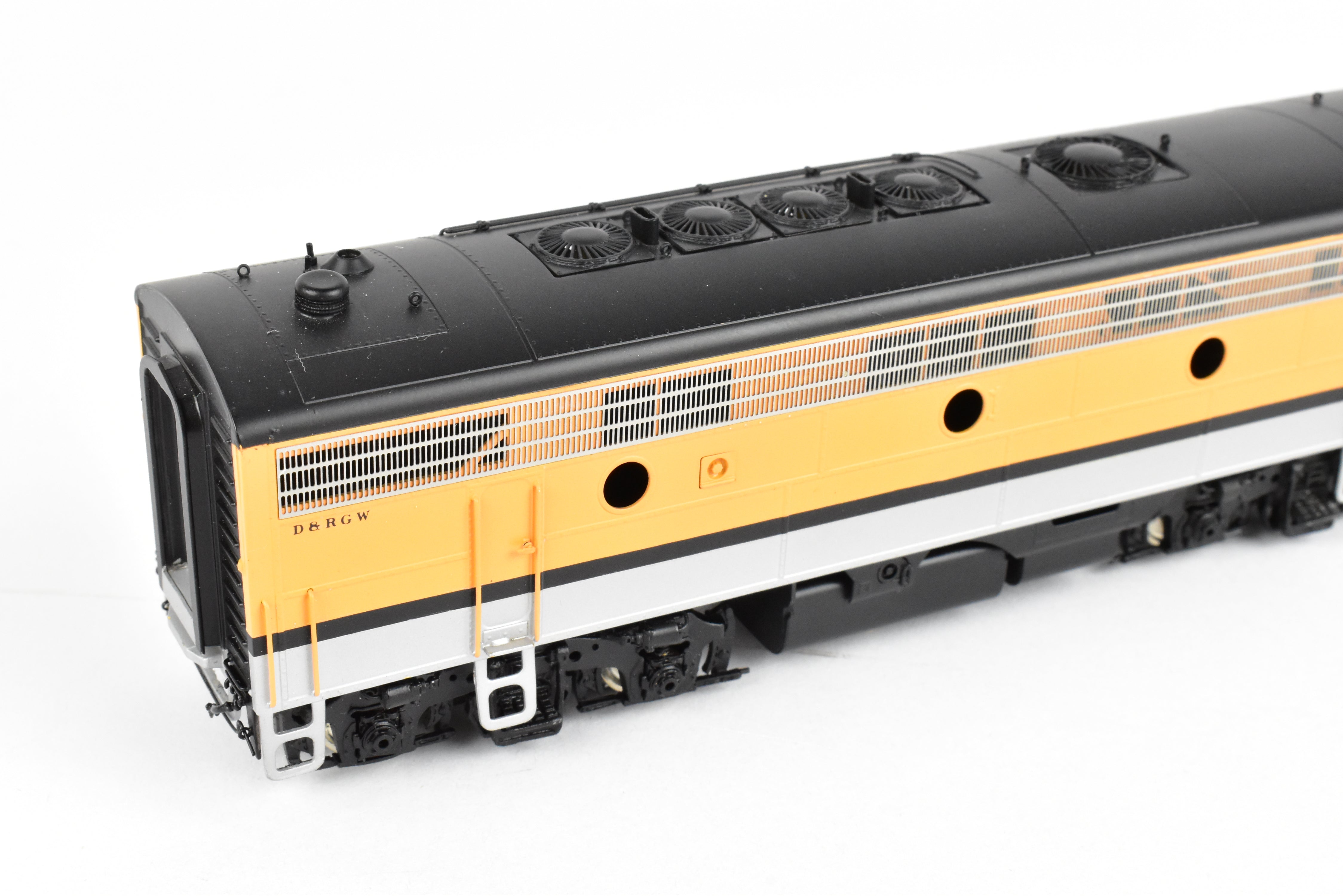 HO Scale Brass Oriental Limited D&RGW Rio Grande EMD F9 A/B/B Set, 1750 HP Factory Painted