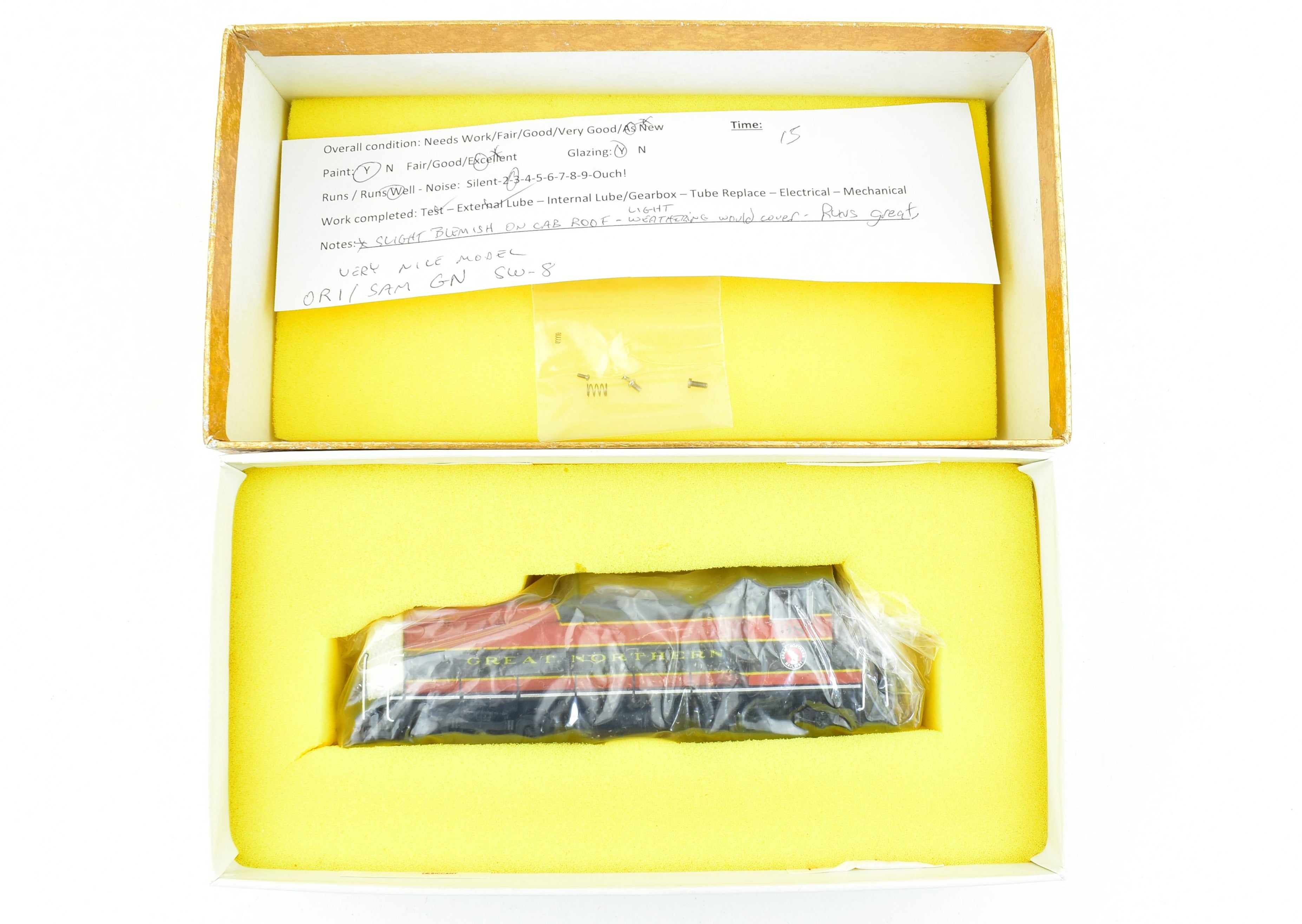 HO Scale Brass Great Northern EMD SW-8 800HP Pro-Painted Switcher by Oriental Limited