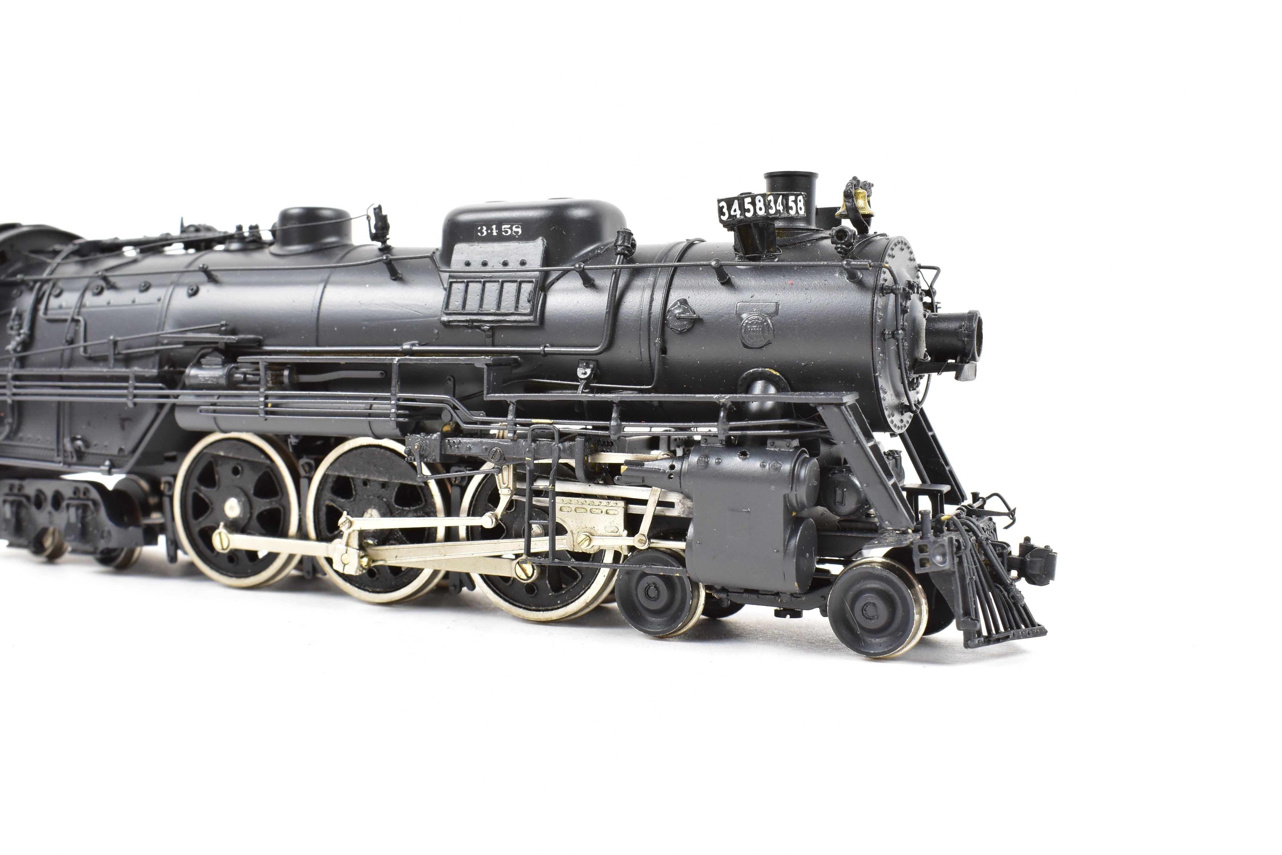 HO Brass Key Imports ATSF Santa Fe 3450 Class 4-6-4 Modernized Custom Painted Locomotive No. 3458