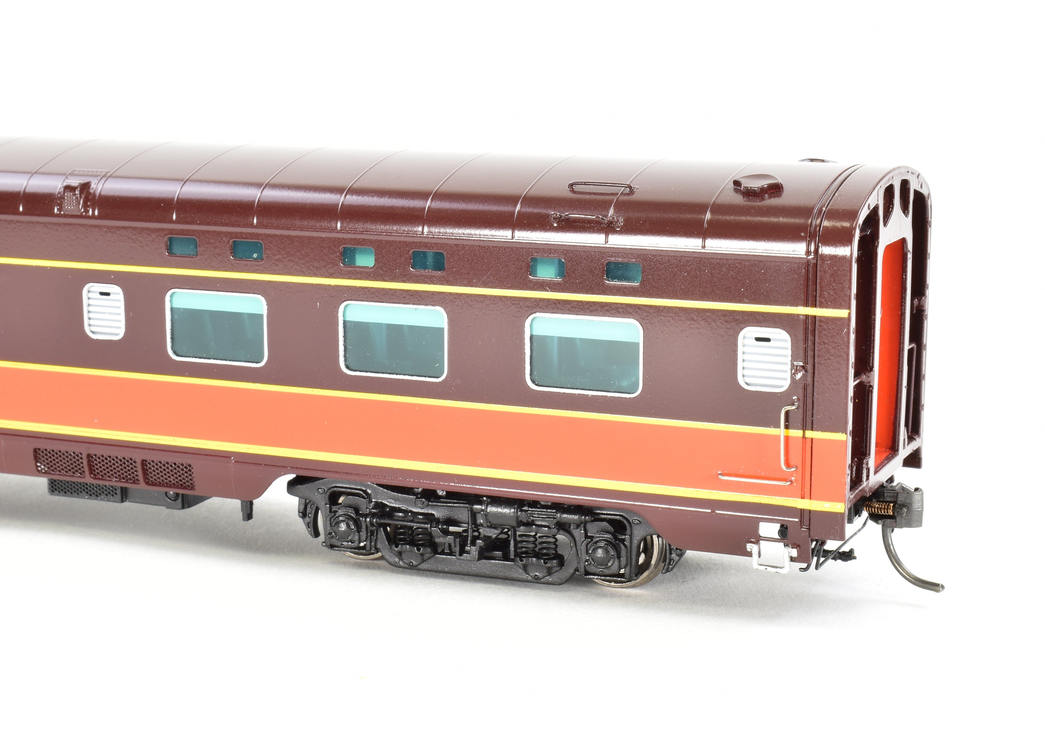 HO Scale Brass Model Train Set - Railway Classics Illinois Central 1942 Panama Limited 10-Car Set with EMD E6 AA Set F/P, Featuring ESU DCC & Sound System