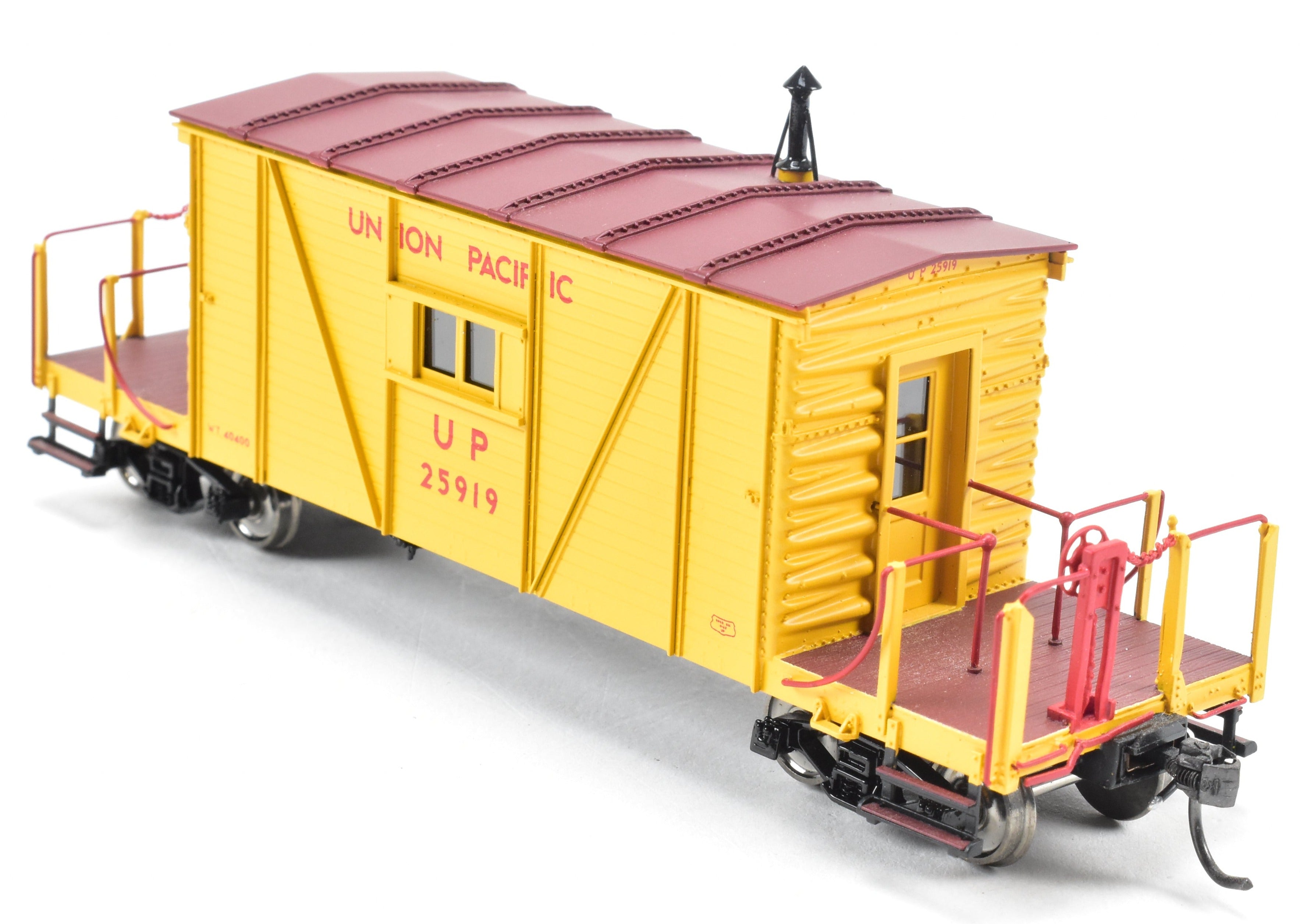HO Scale Brass Union Pacific Wood Transfer Caboose F/P No. 25919 by OMI