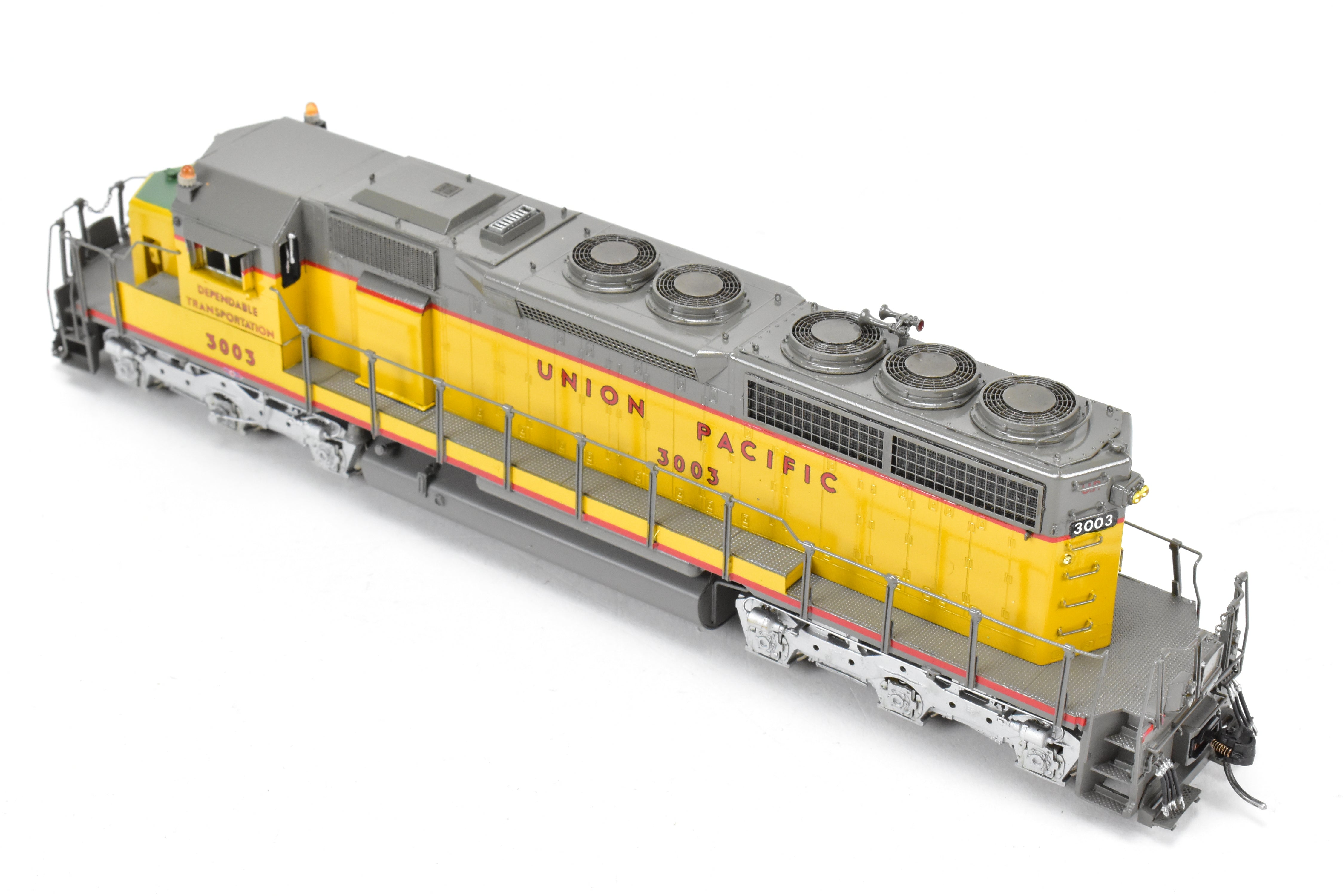 HO Scale Brass Model Train by Overland Models Inc. - Union Pacific EMD SD40 Low Nose Locomotive C/P No. 3003