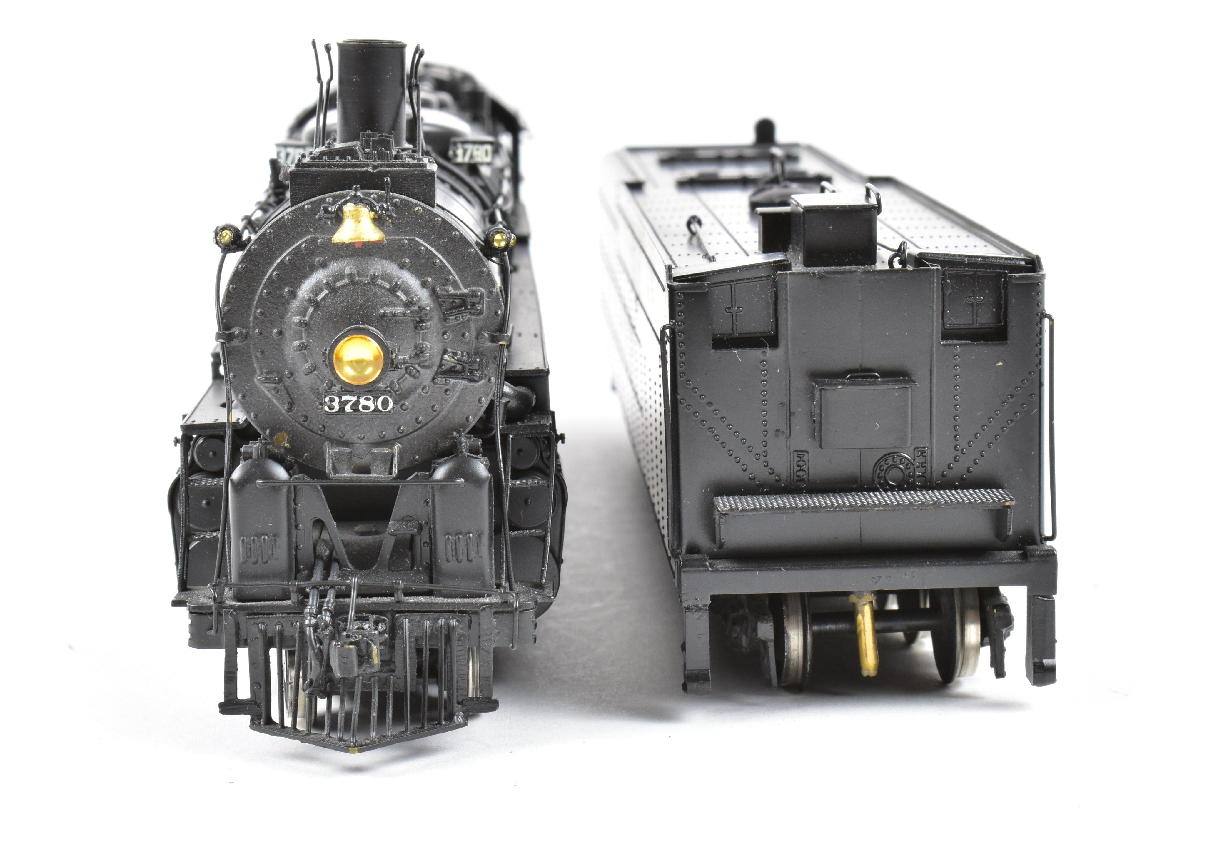 High - Quality HO Scale Brass Model Train CON PFM - United ATSF - Santa Fe 4 - 8 - 4 Northern with Tapered Rods, Custom - Painted Version
