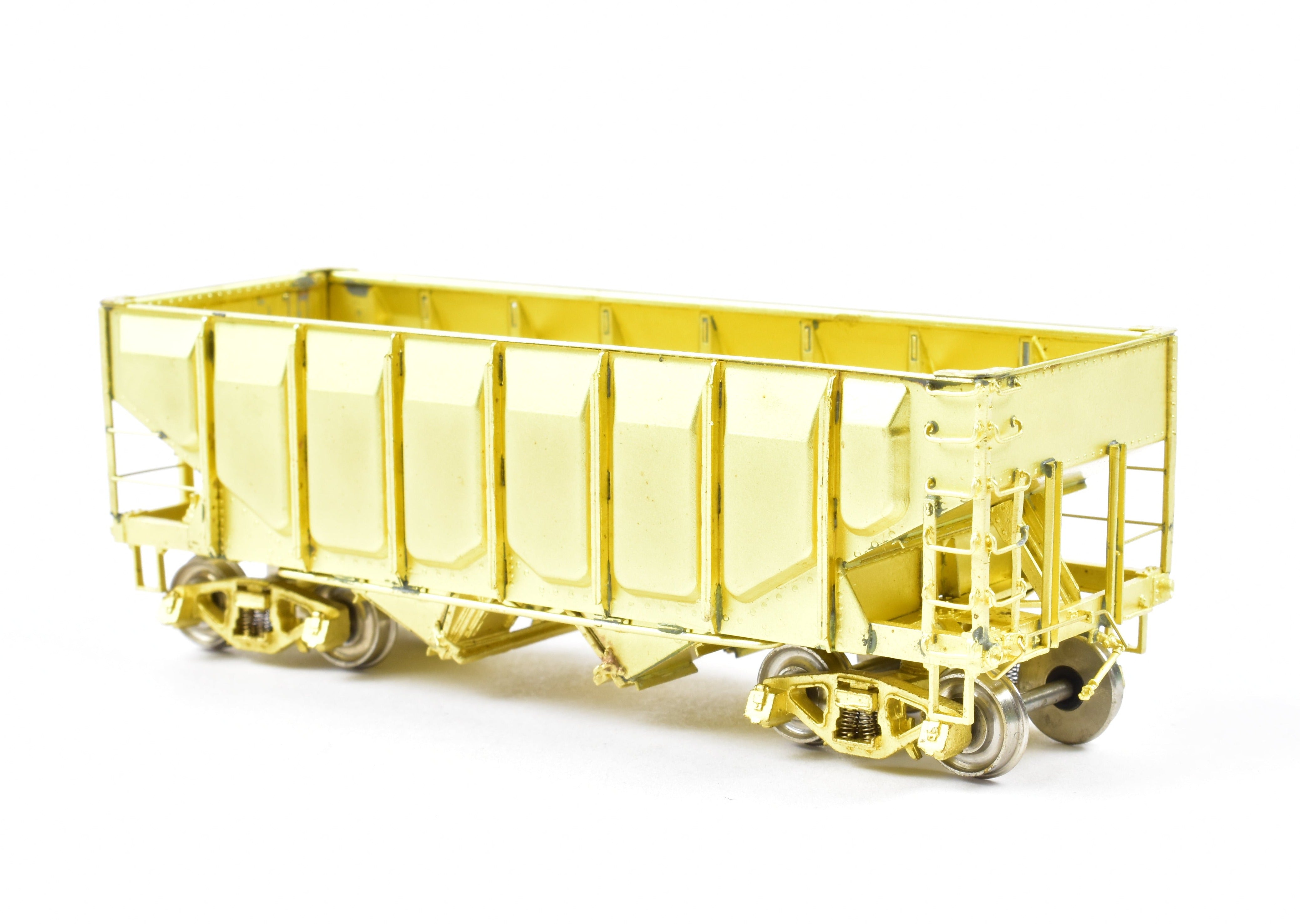 AWE Enterprises HO Brass 2-Bay Open Hopper with Frisco Panel Side