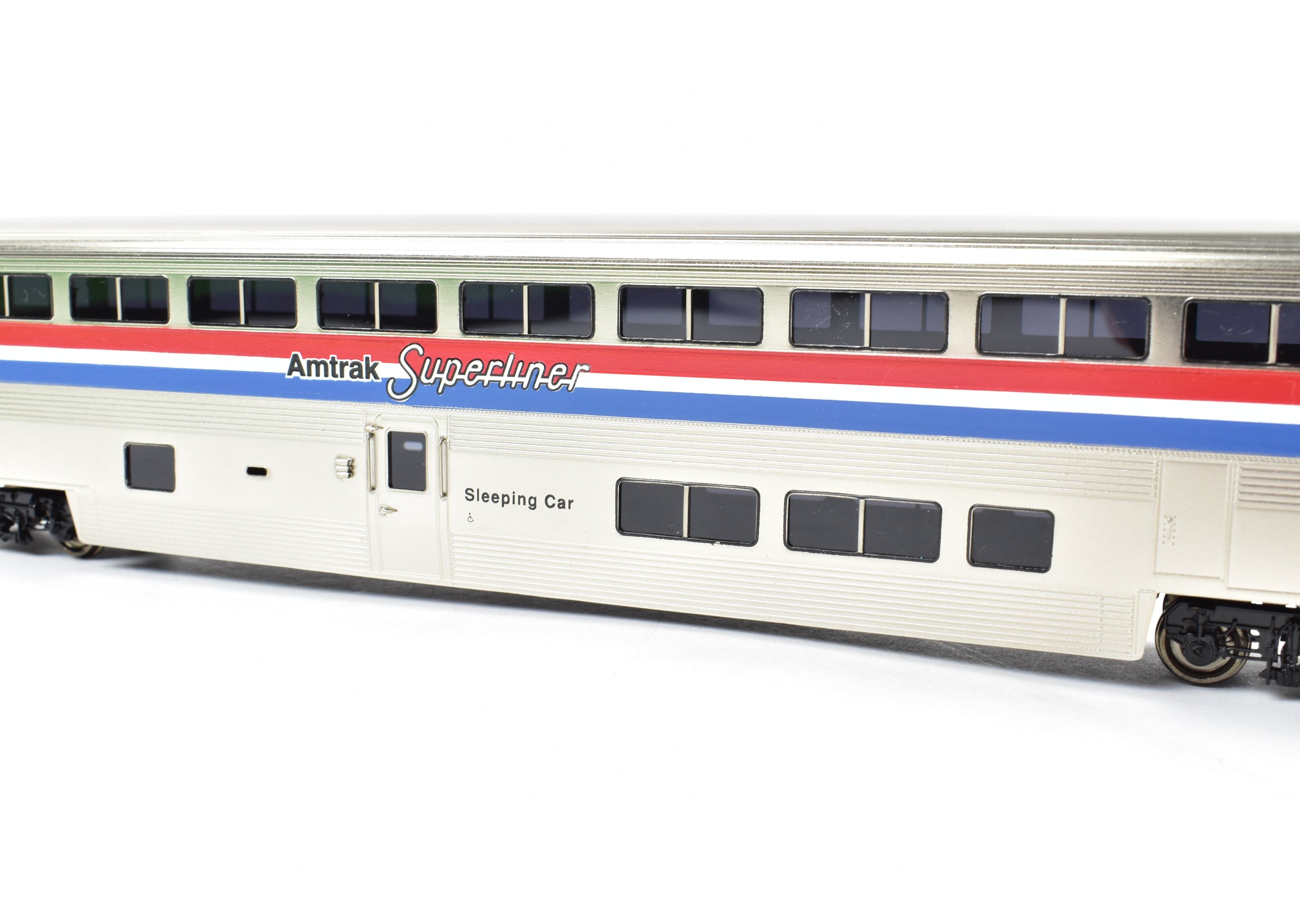 HO Scale Brass Amtrak Phase III Superliner Sleeping Car Model F/P #32021 by Overland Models, Inc. - A Collectible Train Replica