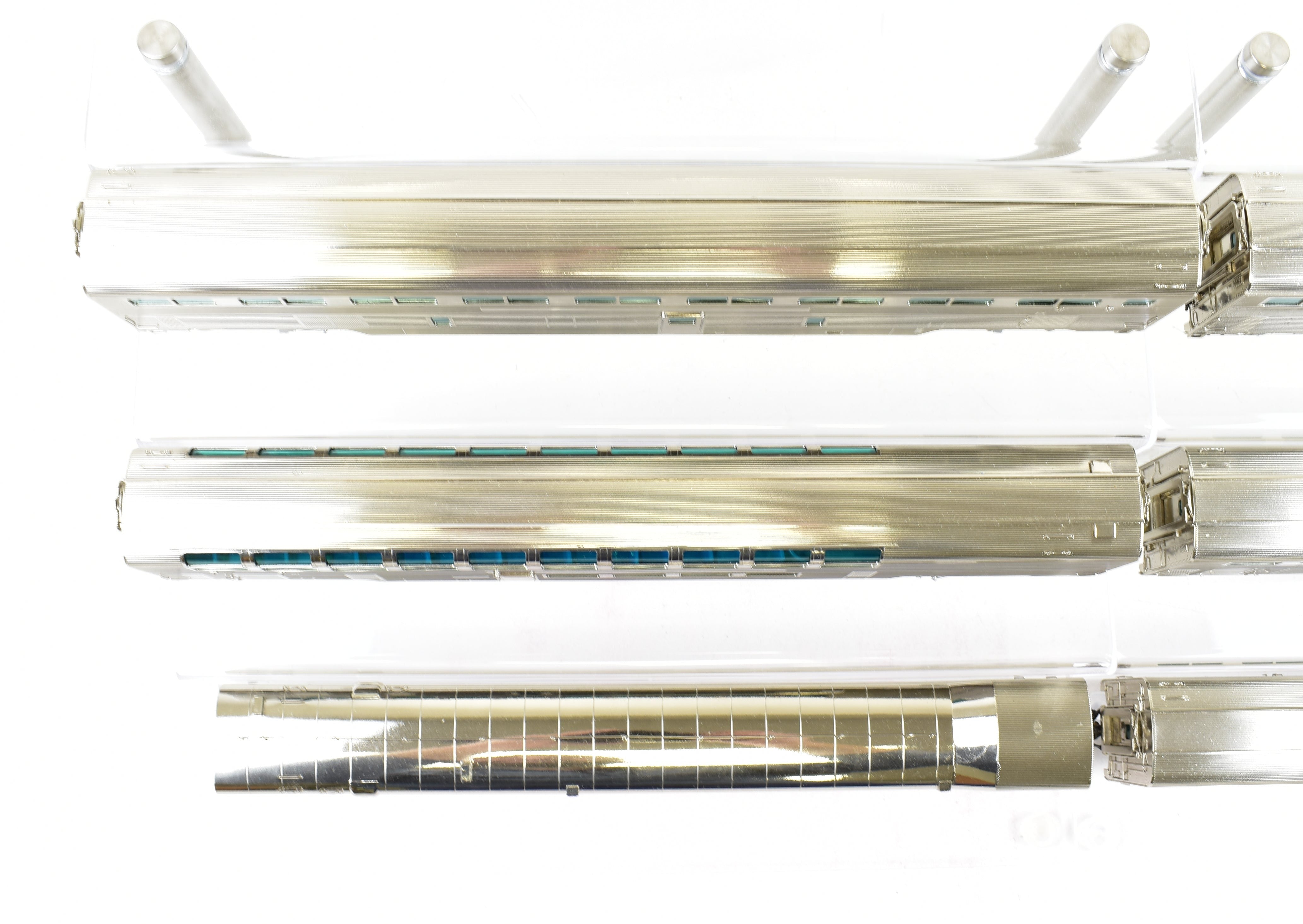 HO Brass CON Hallmark Models ATSF Santa Fe High-Level 6-Car Super Crown Special Revised Set