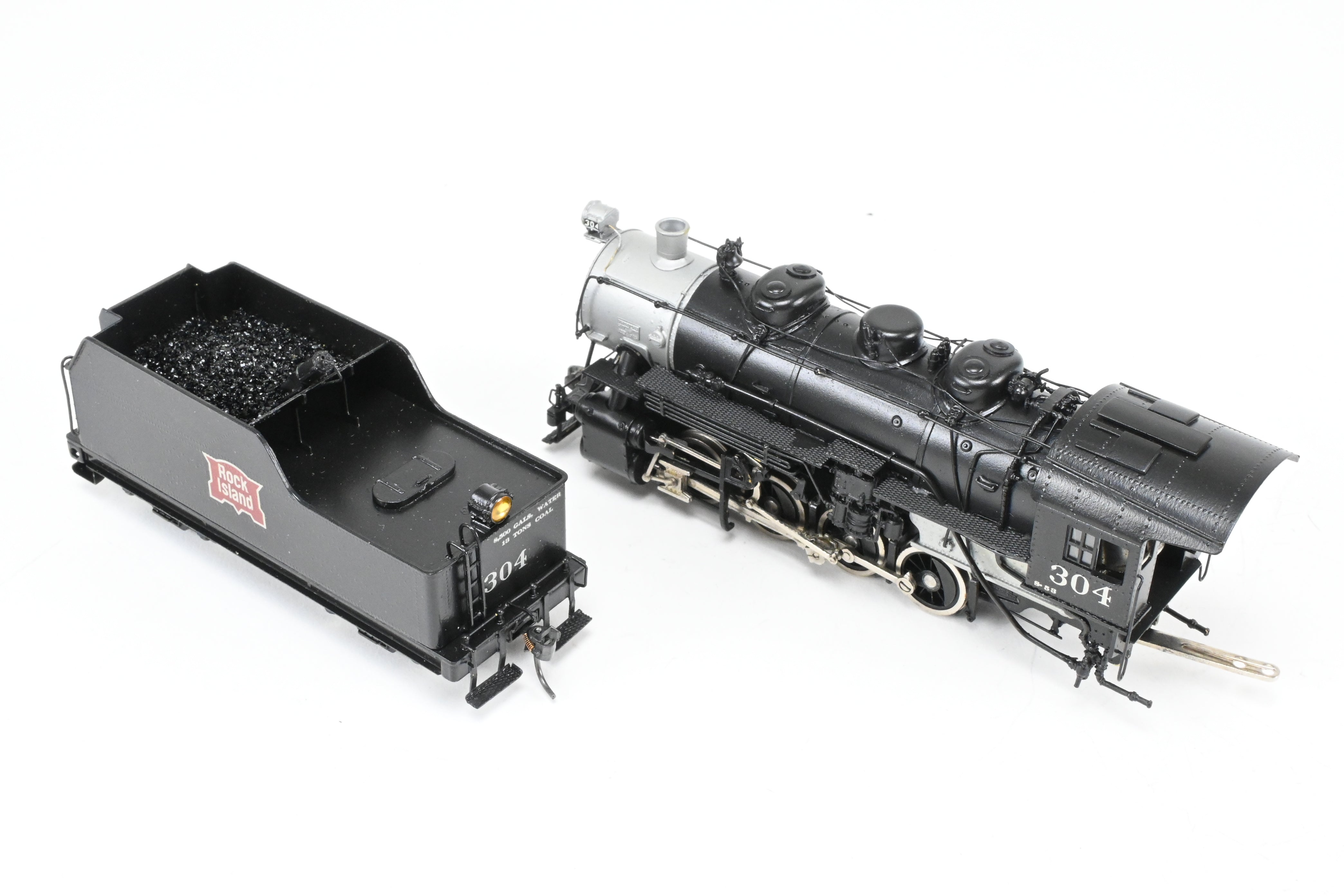 HO Scale Brass Alco Models Custom - Painted CRI&P - Rock Island USRA 0 - 8 - 0 Switcher Model Train