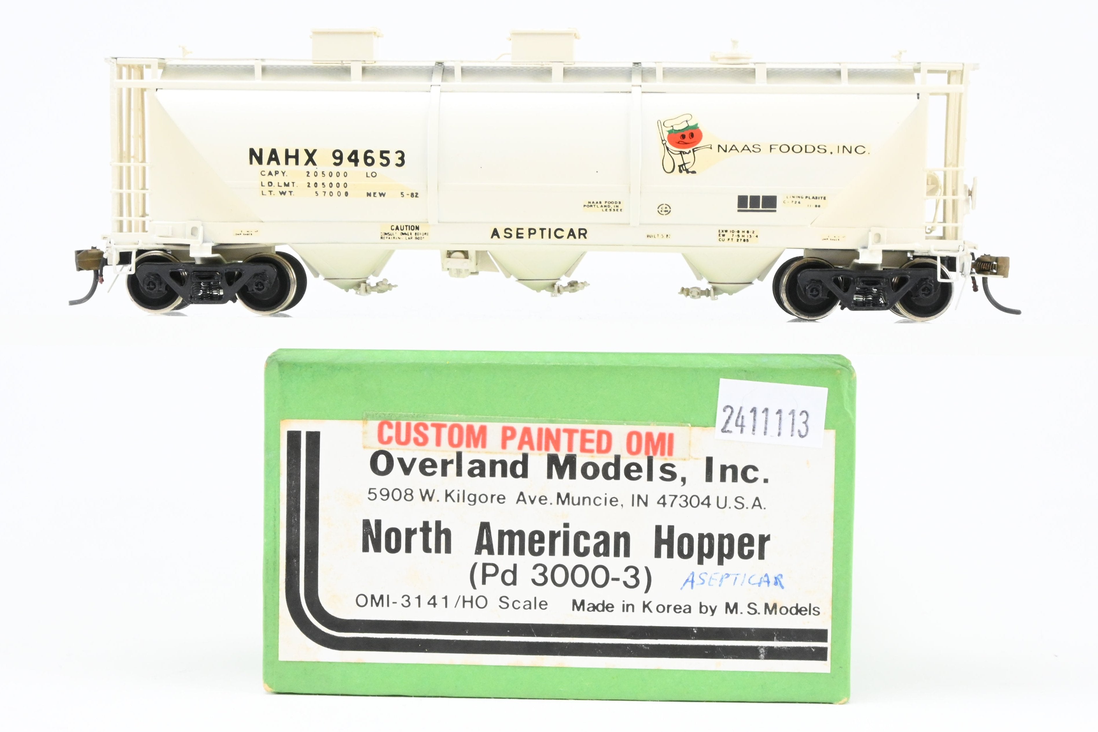 OMI HO Brass North American Hopper CP No. 94653, 1988 Imported Model