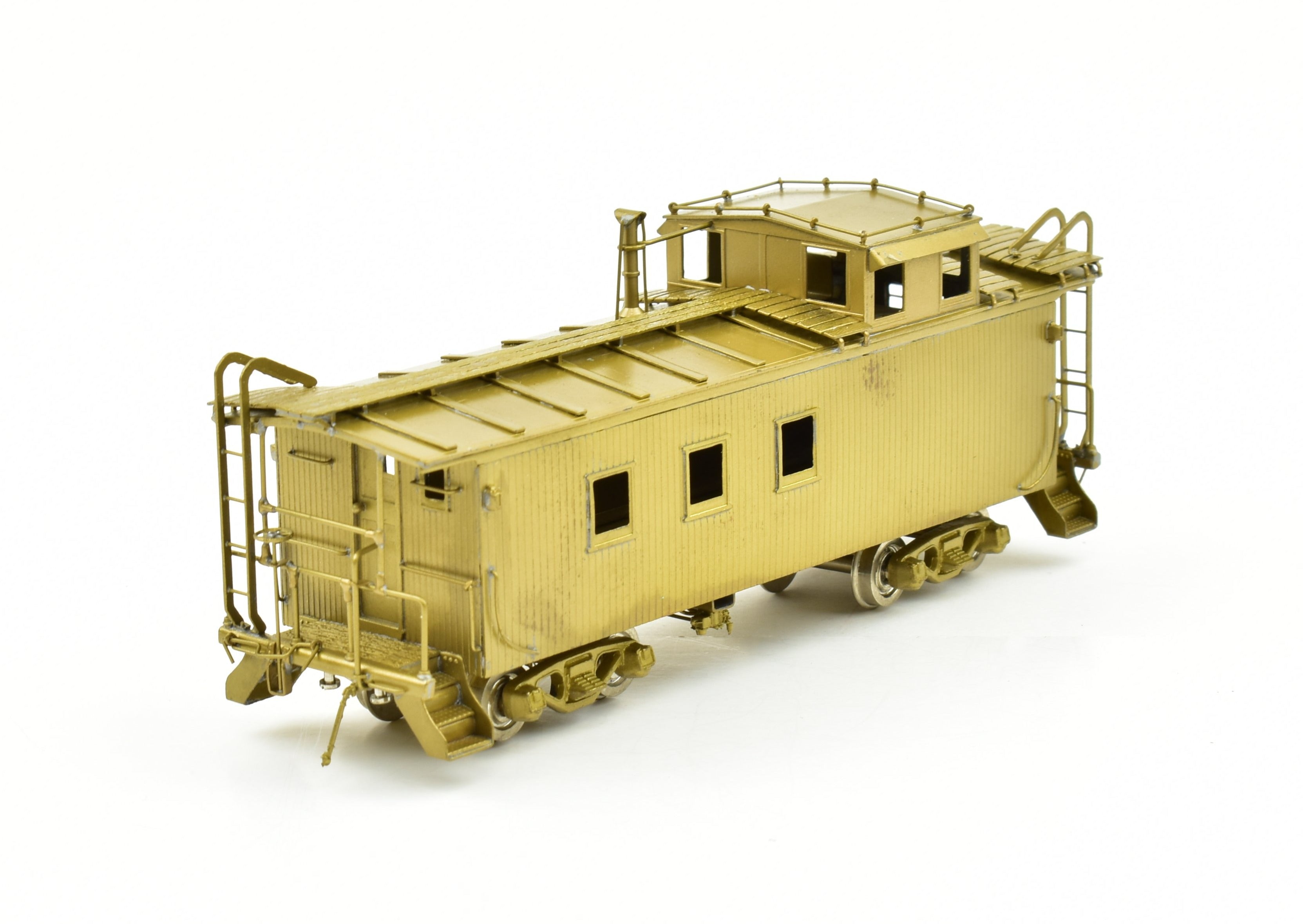 HO Scale Brass SLSF - Frisco Caboose with Steel Cupola Model by OMI - Overland Models, Inc.