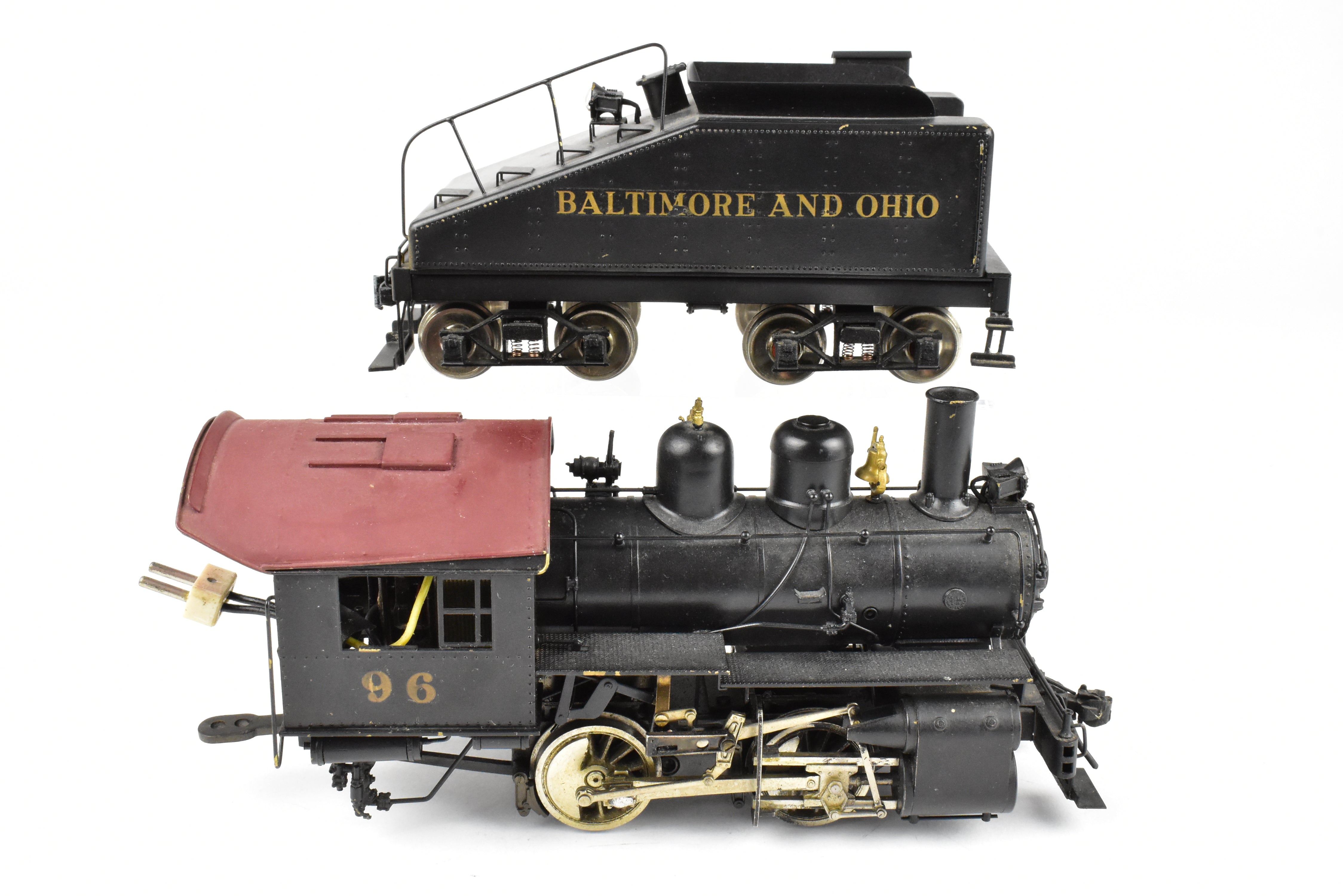 O Scale Brass Model Train - U.S. Hobbies B&O (Baltimore & Ohio) C-16 Class 0-4-0 CP Locomotive No. 96 Without Box