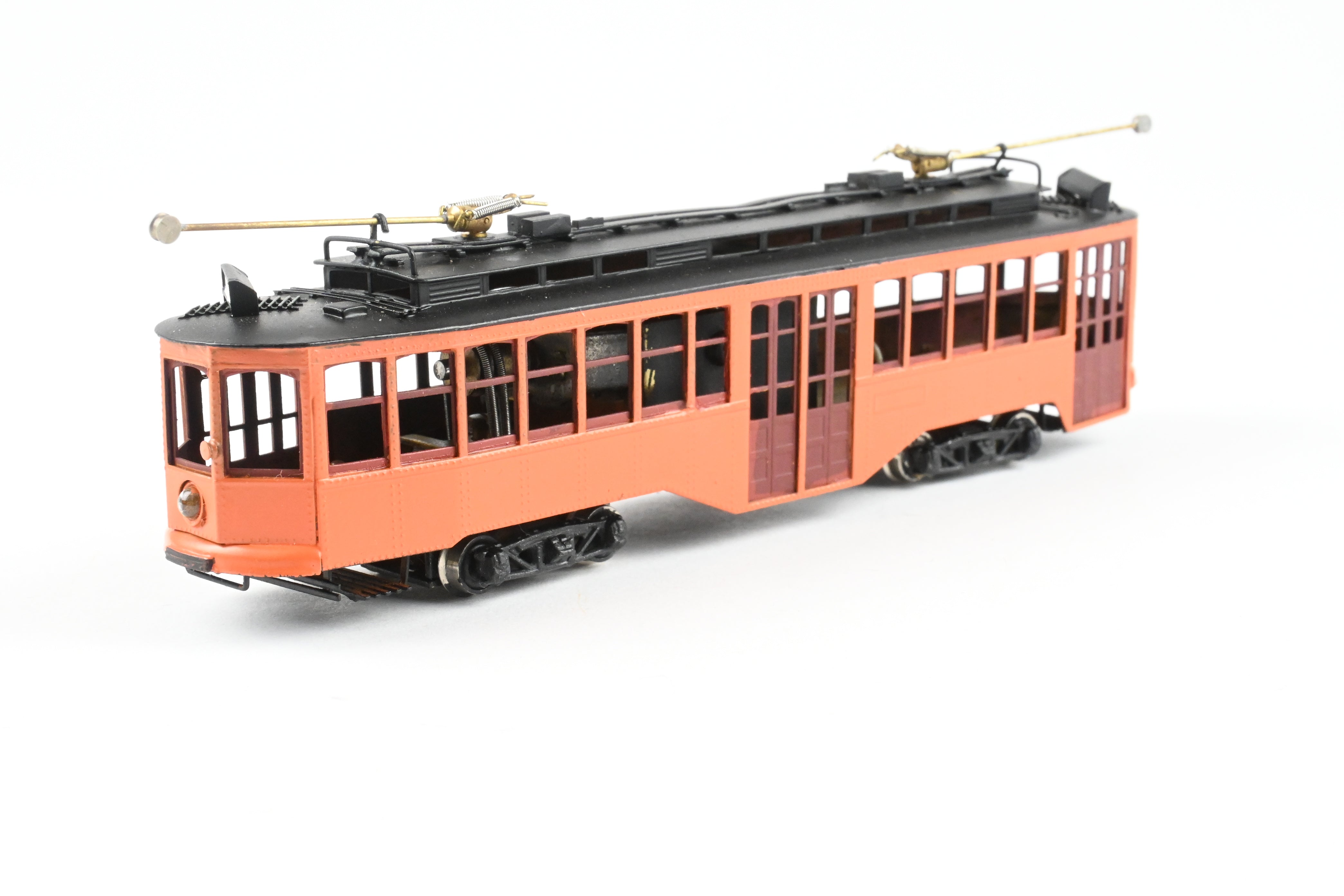 HO Scale Brass Fairfield Pittsburgh Railway Co. Unlettered Double End Trolley