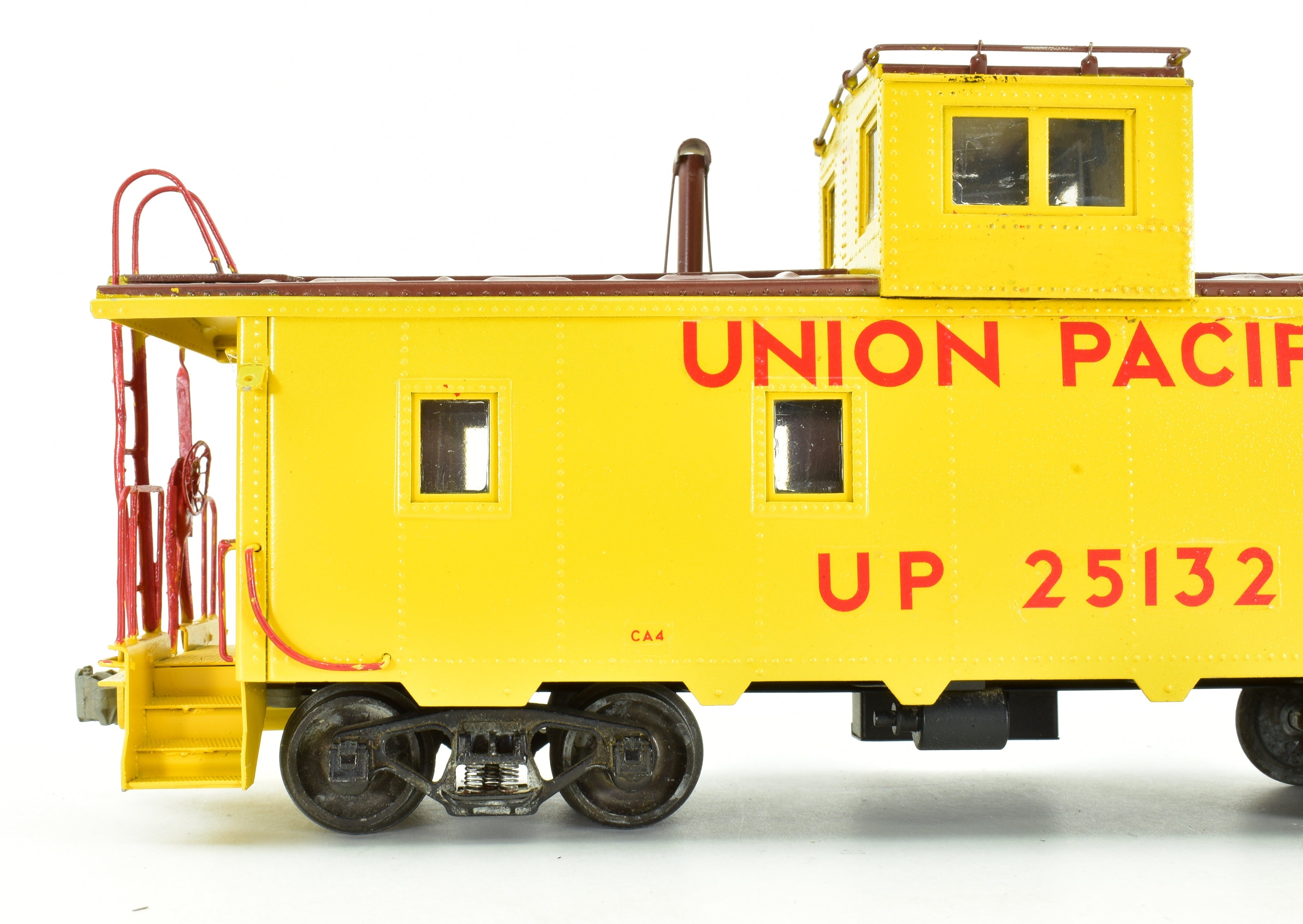 Custom Painted O Scale Union Pacific CA - 4 Steel Cupola Caboose by Max Gray