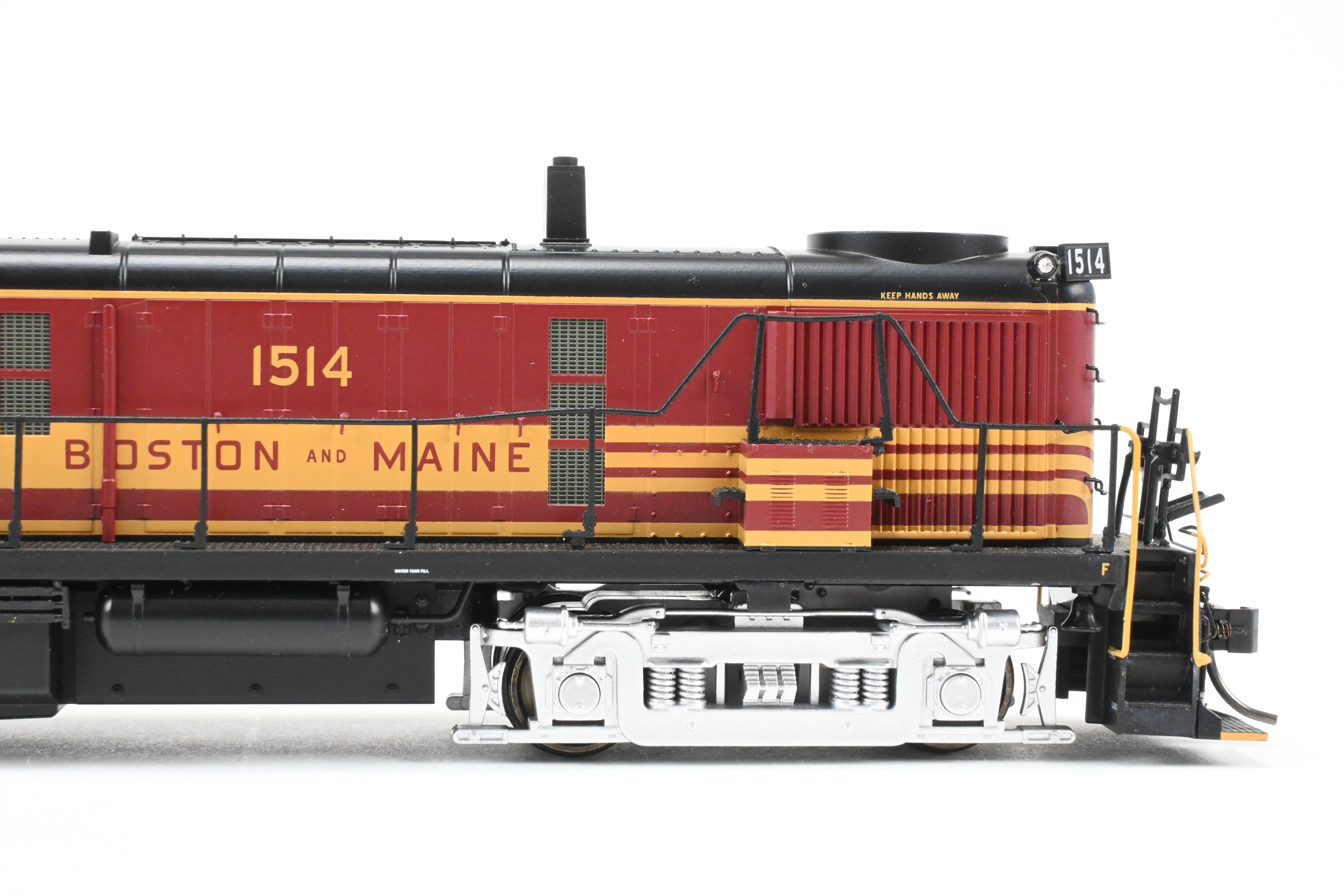 HO Scale Bowser Executive Line Boston & Maine Alco RS - 3 Phase III Model Train Engine with ESU DCC & Sound, Factory Painted as No. 1514