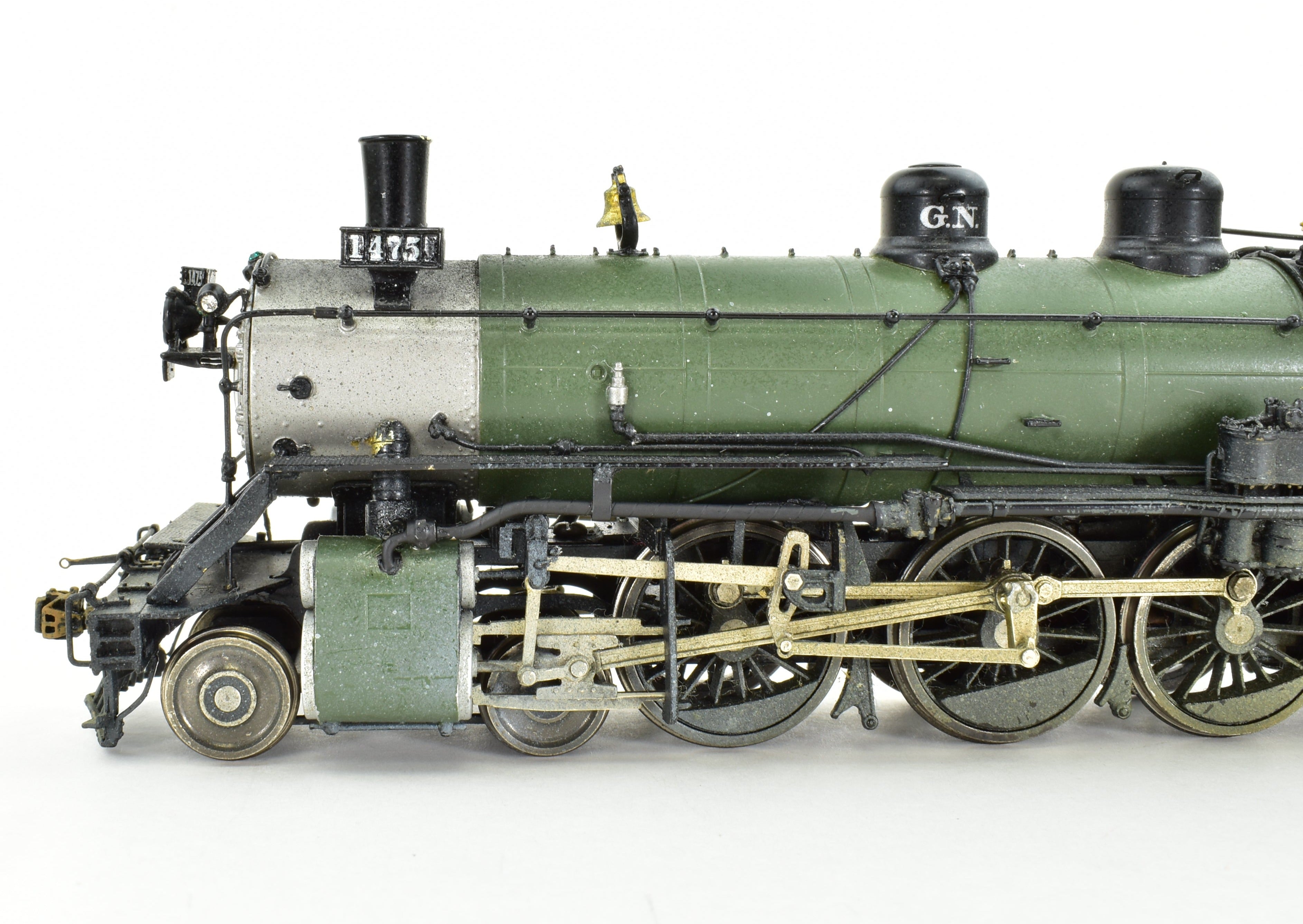 HO Scale Brass Oriental Limited Great Northern 4-6-2 Class H-6 Factory-Painted Model in Glacier Park Scheme, As-Is Condition