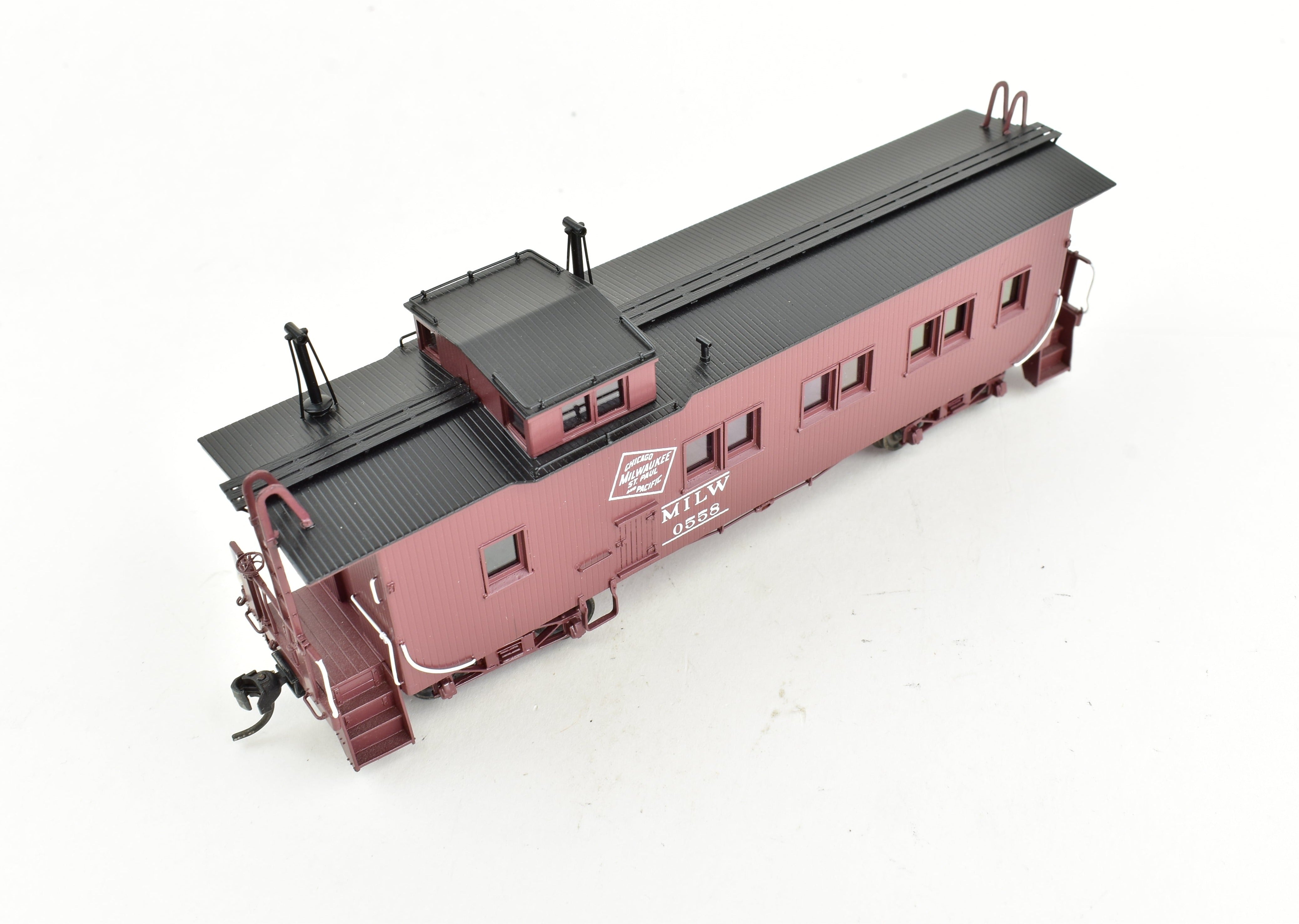 HO Scale Brass OMI Milwaukee Road 36' Wood Caboose No. 0558 by Overland Models