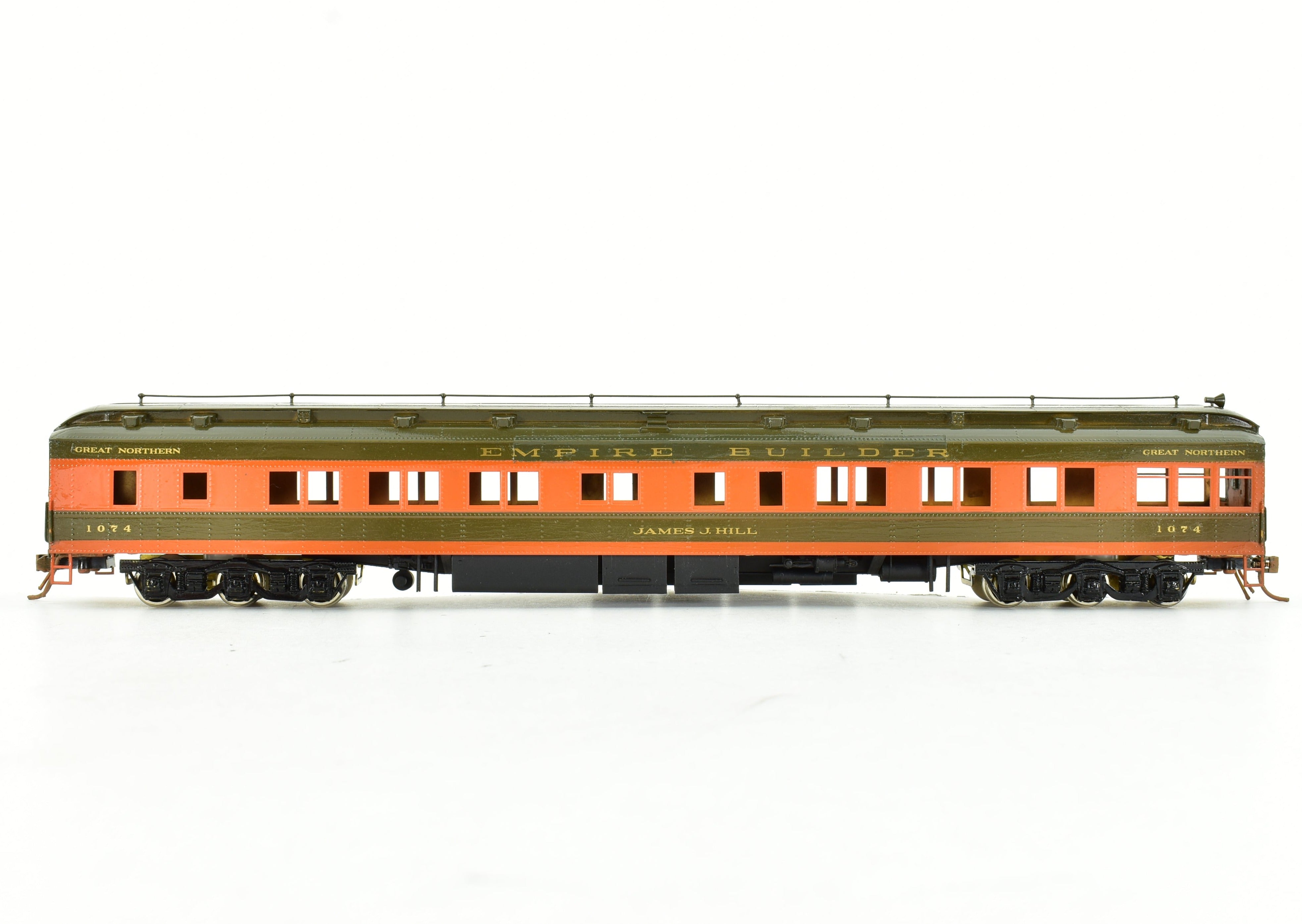 Custom Painted HO Brass S. Soho & Co. Great Northern #1147 Lounge Model