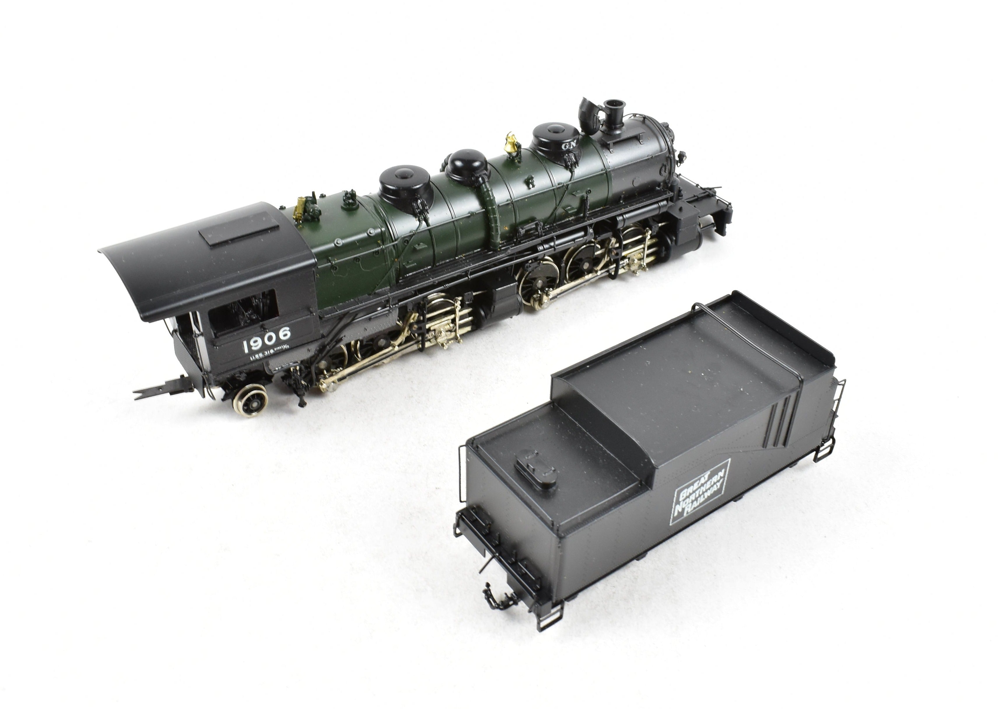 HO Scale Brass Model Train - PFM - Tenshodo GN - Great Northern 2-6-6-2 Class L-1 Crown FP Steam Locomotive #1906